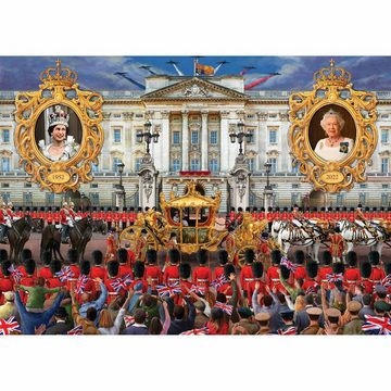 Jumbo Spiele Puzzle Falcon The Queens Platinum Jubilee 1000 Teile, 1000 Puzzleteile