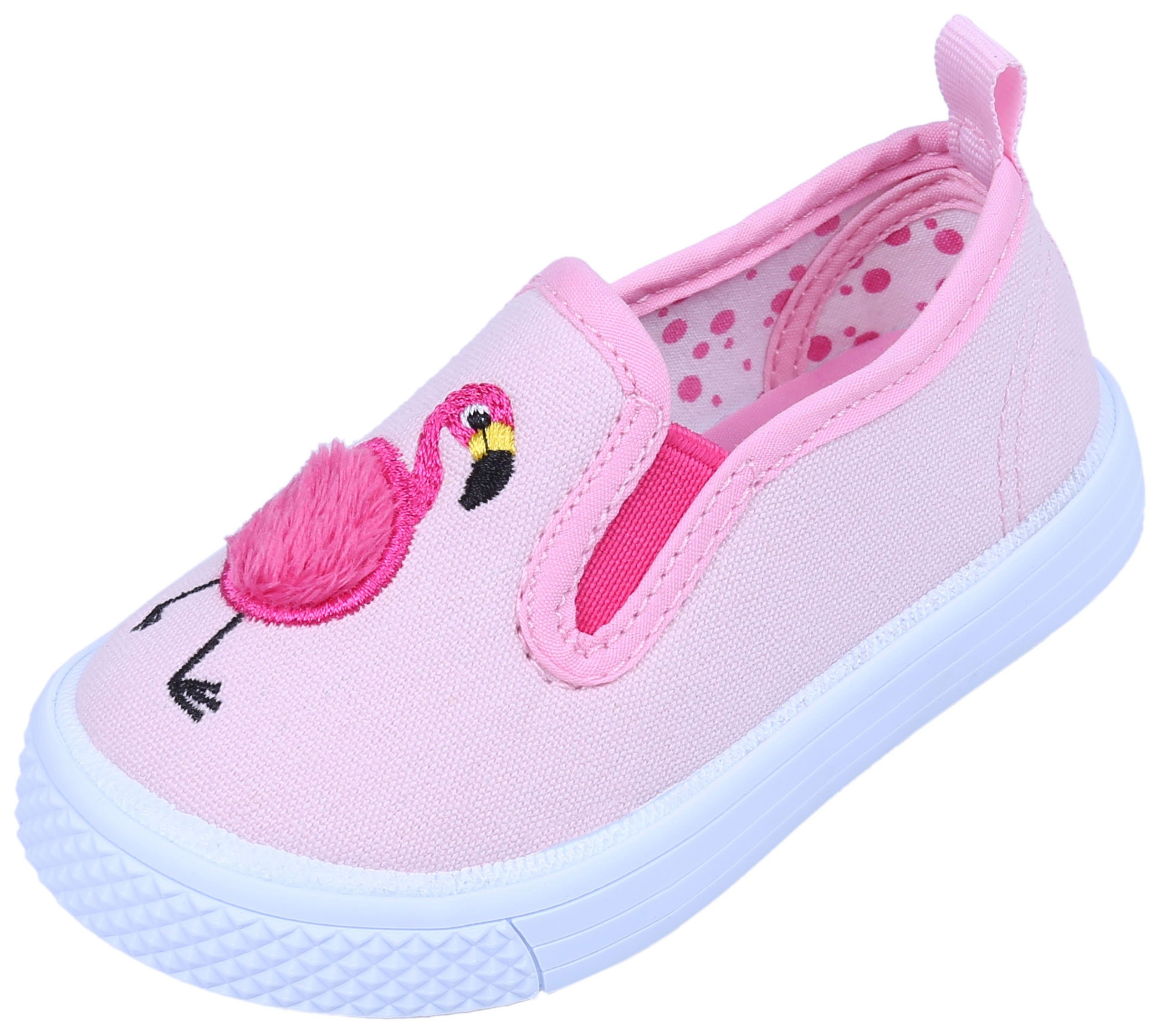 Sarcia.eu Hellpinke, einziehbare Mädchen Turnschuhe Sportschuhe FLAMINGO 24 EU Babystiefel