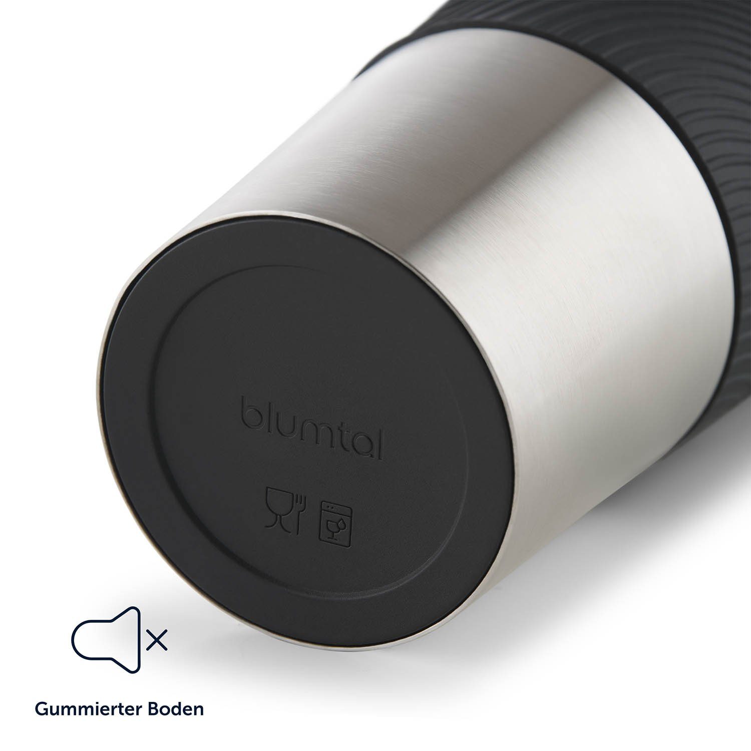 Blumtal Isolierflasche Thermobecher Classic aus Edelstahl - auslaufsicher Becher to go, hält 4h heiß/ 8h kalt, 360° Trinköffnung, Easy Quick-Press-Verschluss