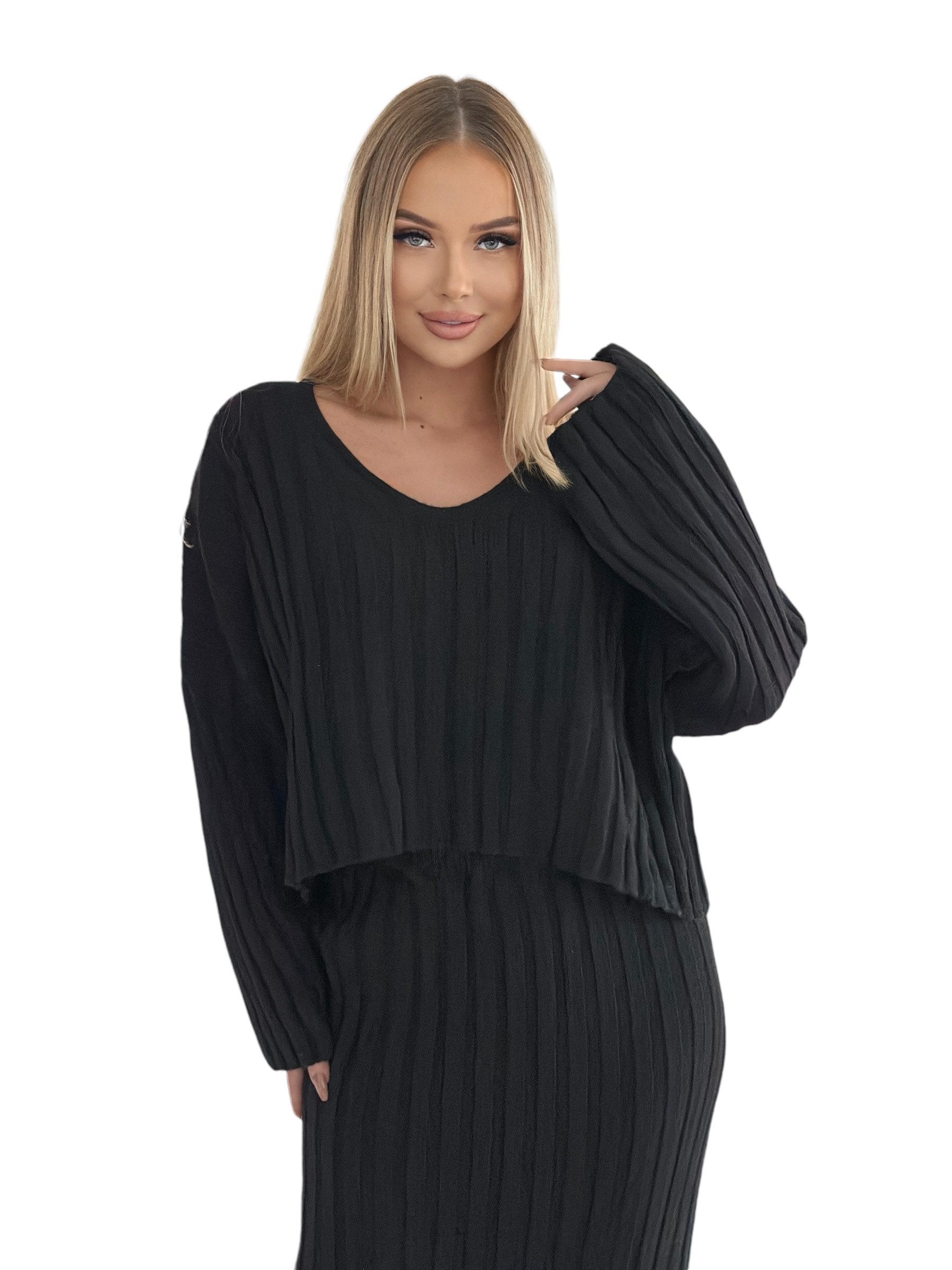 Mississhop Strickkleid Strickkleid Strickanzug Rock Pullover Damen M.3079 – Bild 4 von 5