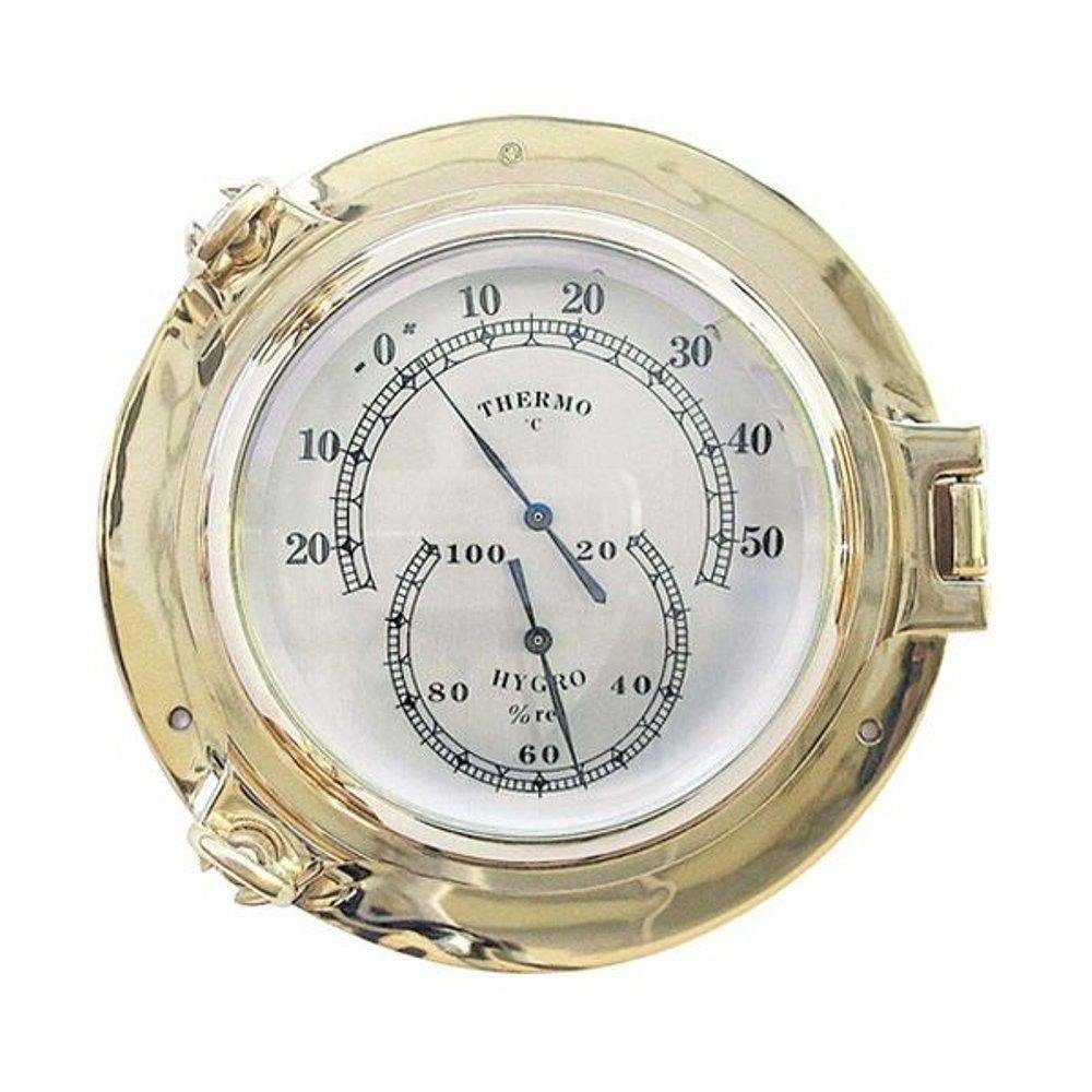 cm, Linoows Hygro-/Thermometer Comfortmeter, Bullaugen Dekoration funktionsgetreue 14 Dekoobjekt