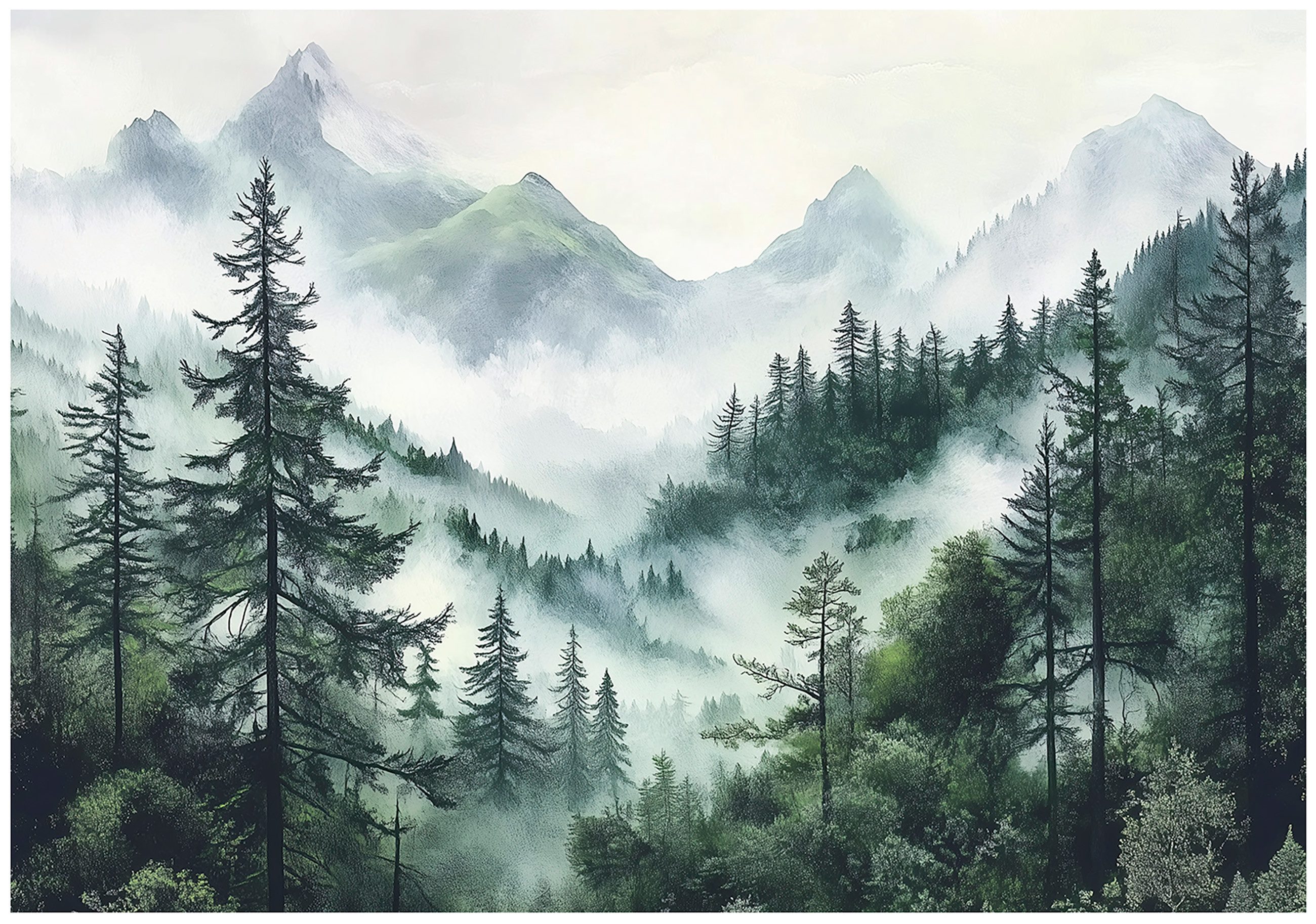 Wallarena Fototapete Wald Natur Grün Tapete günstig online kaufen