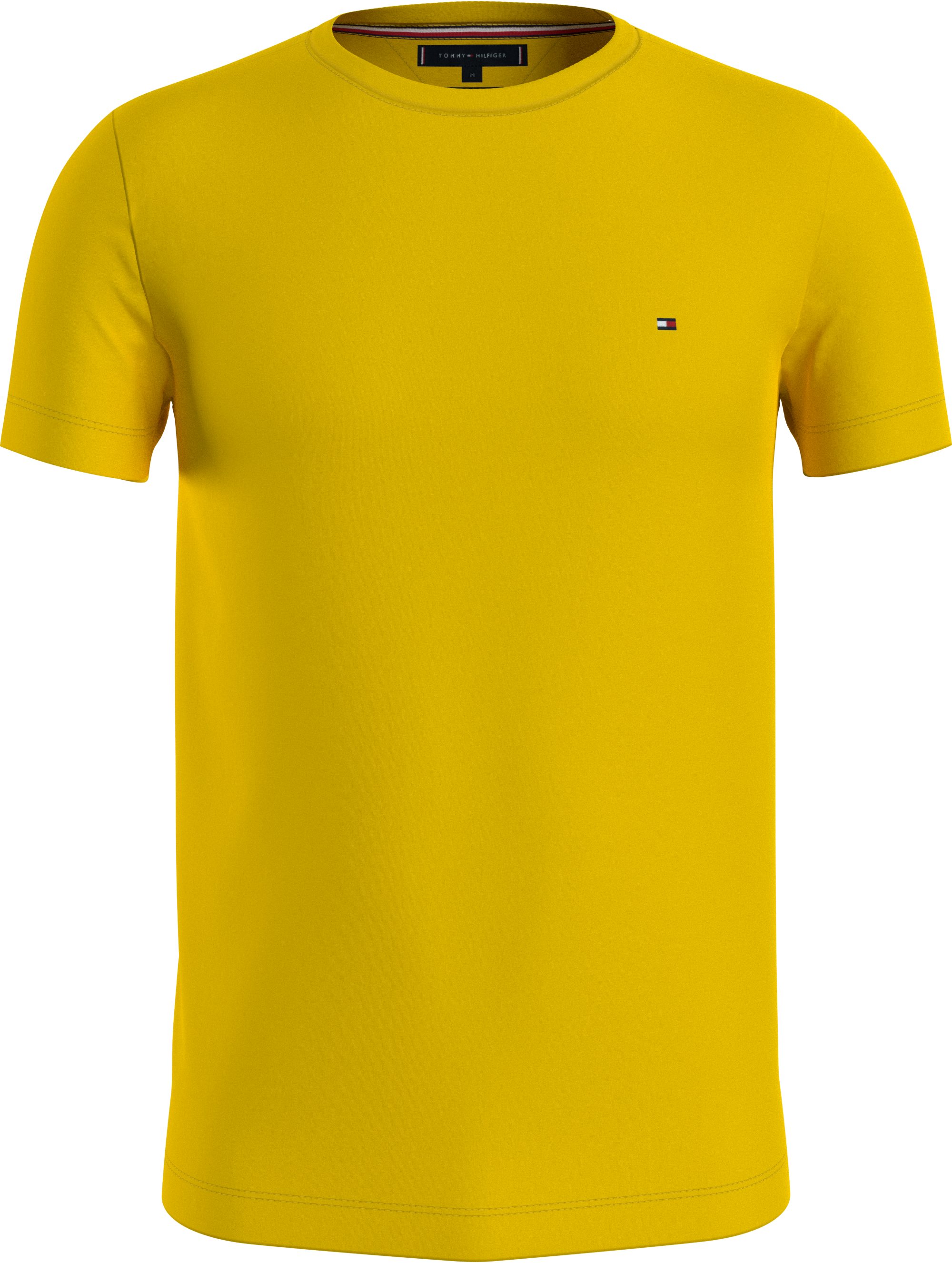 Tommy Hilfiger T-Shirt STRETCH SLIM FIT TEE Eureka Yellow