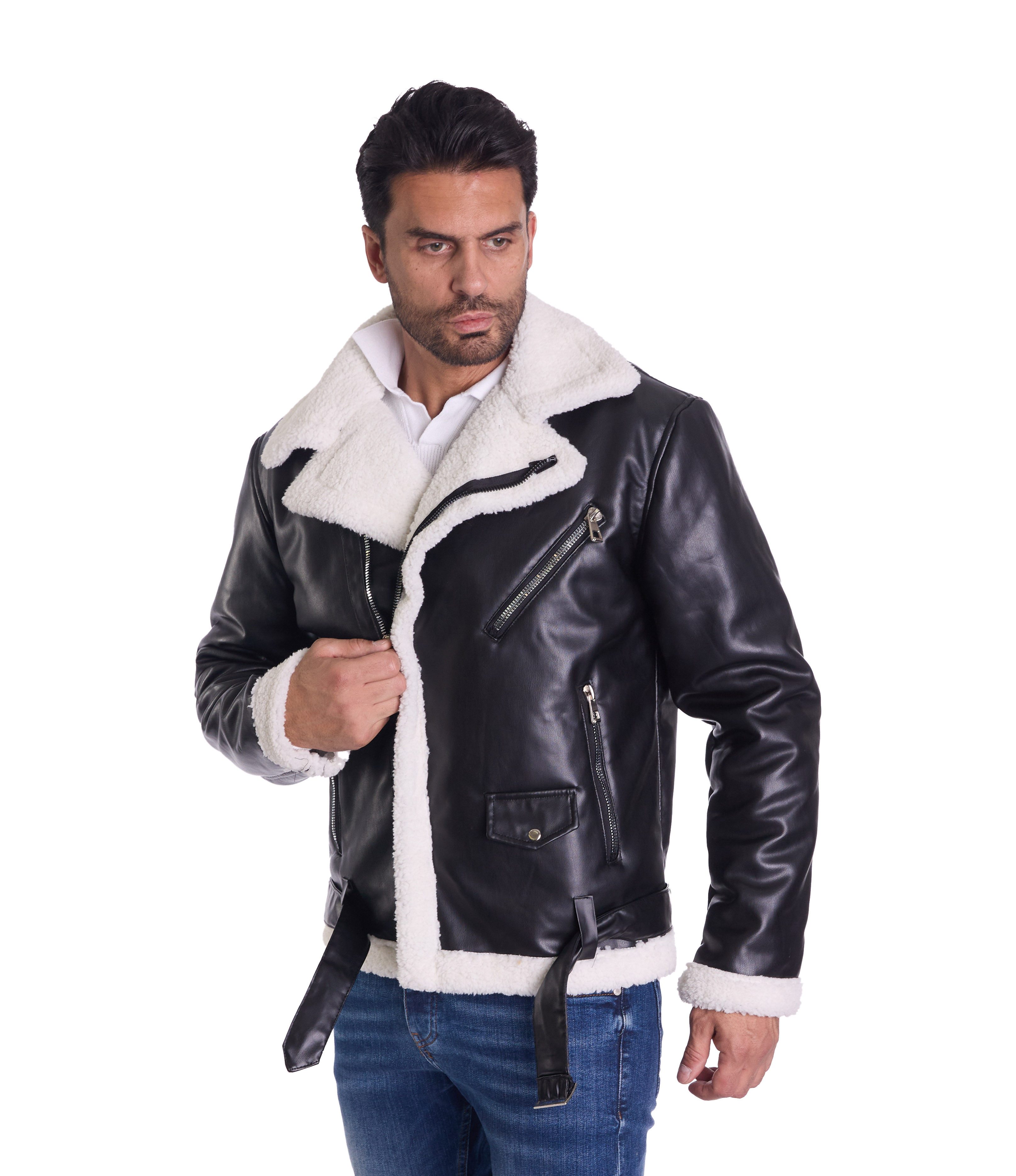 Denim Distriqt Winterjacke Herren Piloten Winterjacke Fliegerjacke günstig online kaufen