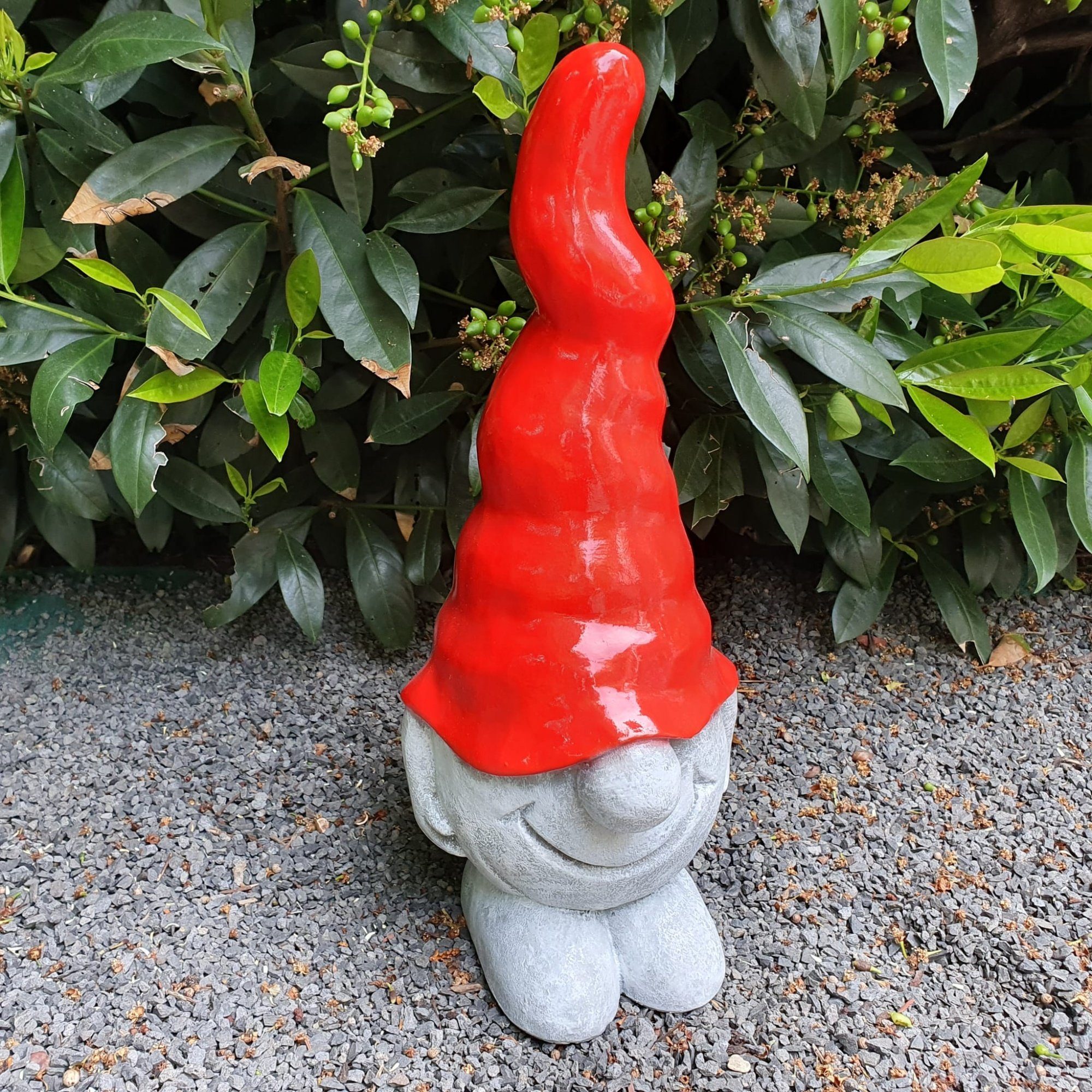 Gartendeko Aspinaworld mit cm Stehende Mütze Gartenfigur Figur roter wetterfeste Wichtel 41