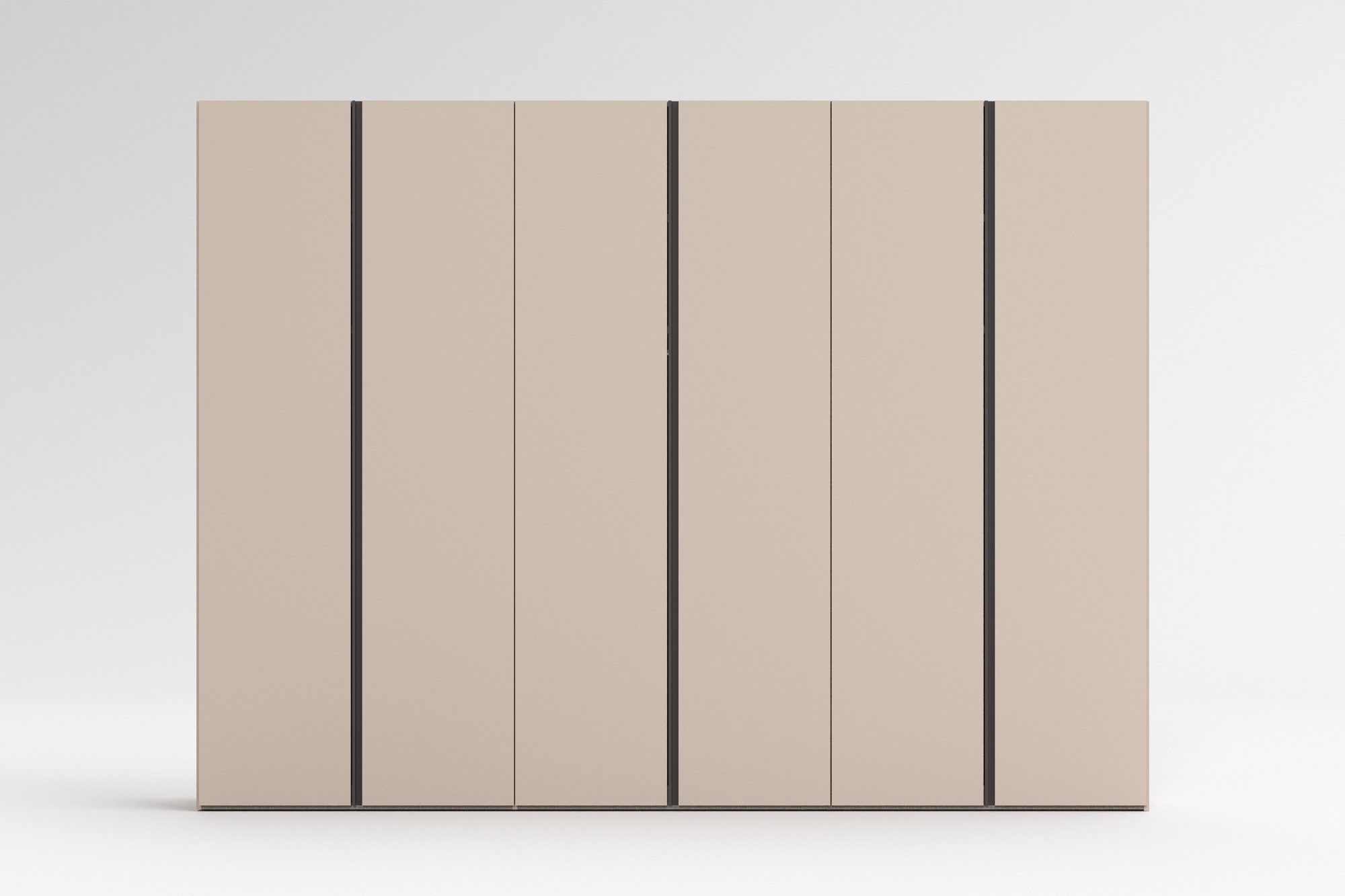 Home affaire Kleiderschrank RUBINO, Drehtürenschrank,Schlafzimmerschrank mit hochwertigem Alugriff (1-St) Made in Italy, in Breite wählbar, Basisausführung, Zubehör extra