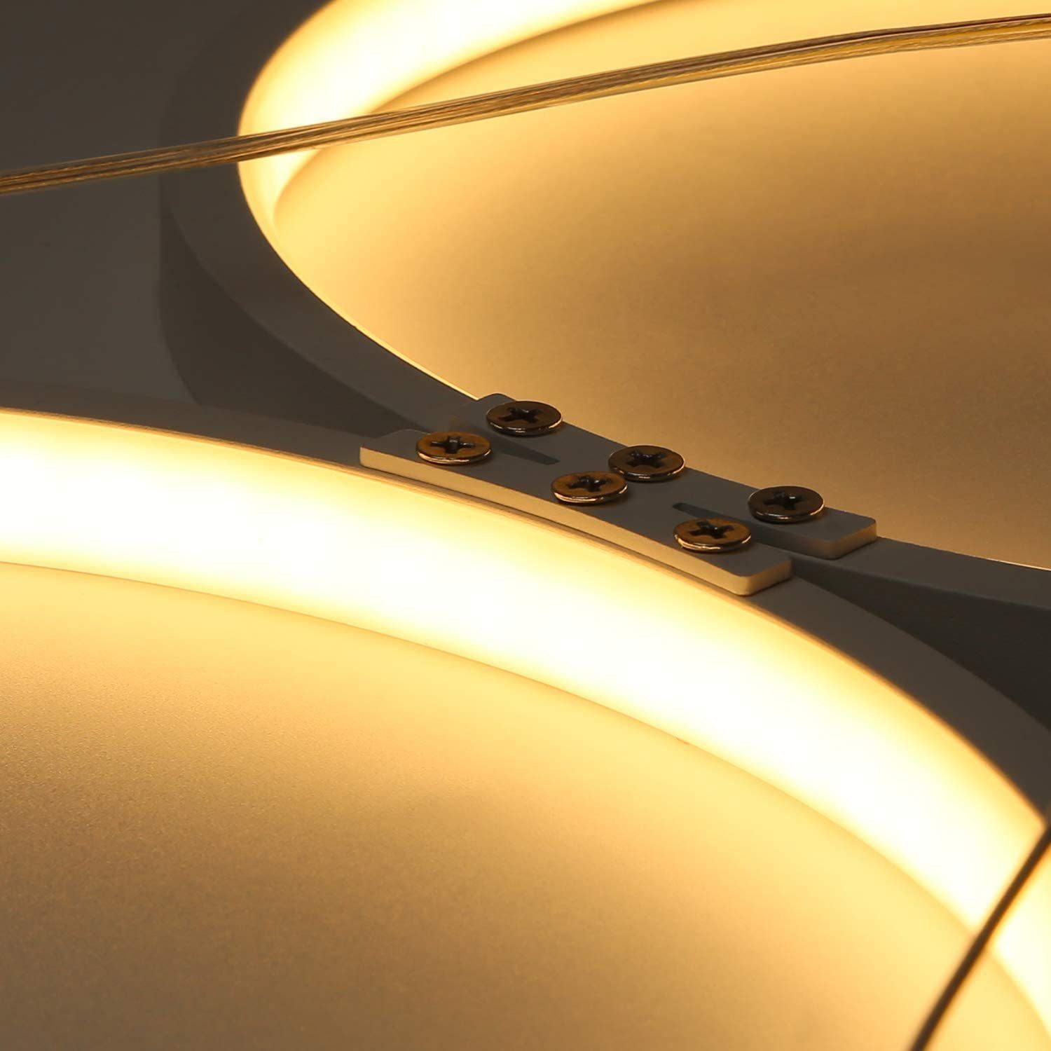 Nettlife LED Fernbedienung, Dimmbar W mit 54 Pendelleuchte höhenverstellbare Weiß Esstisch