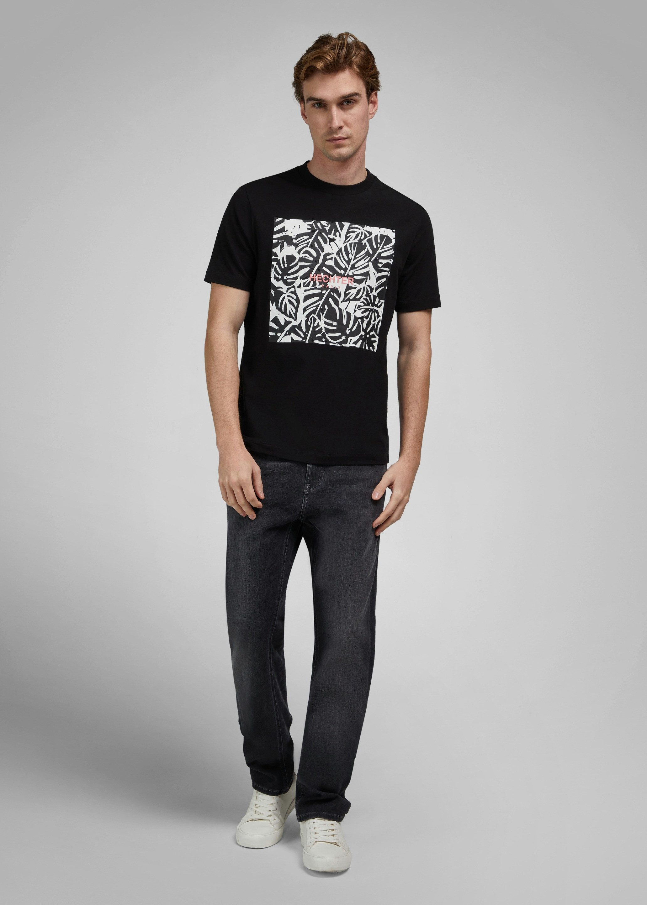 HECHTER PARIS T-Shirt JERSEY mit großem Frontprint