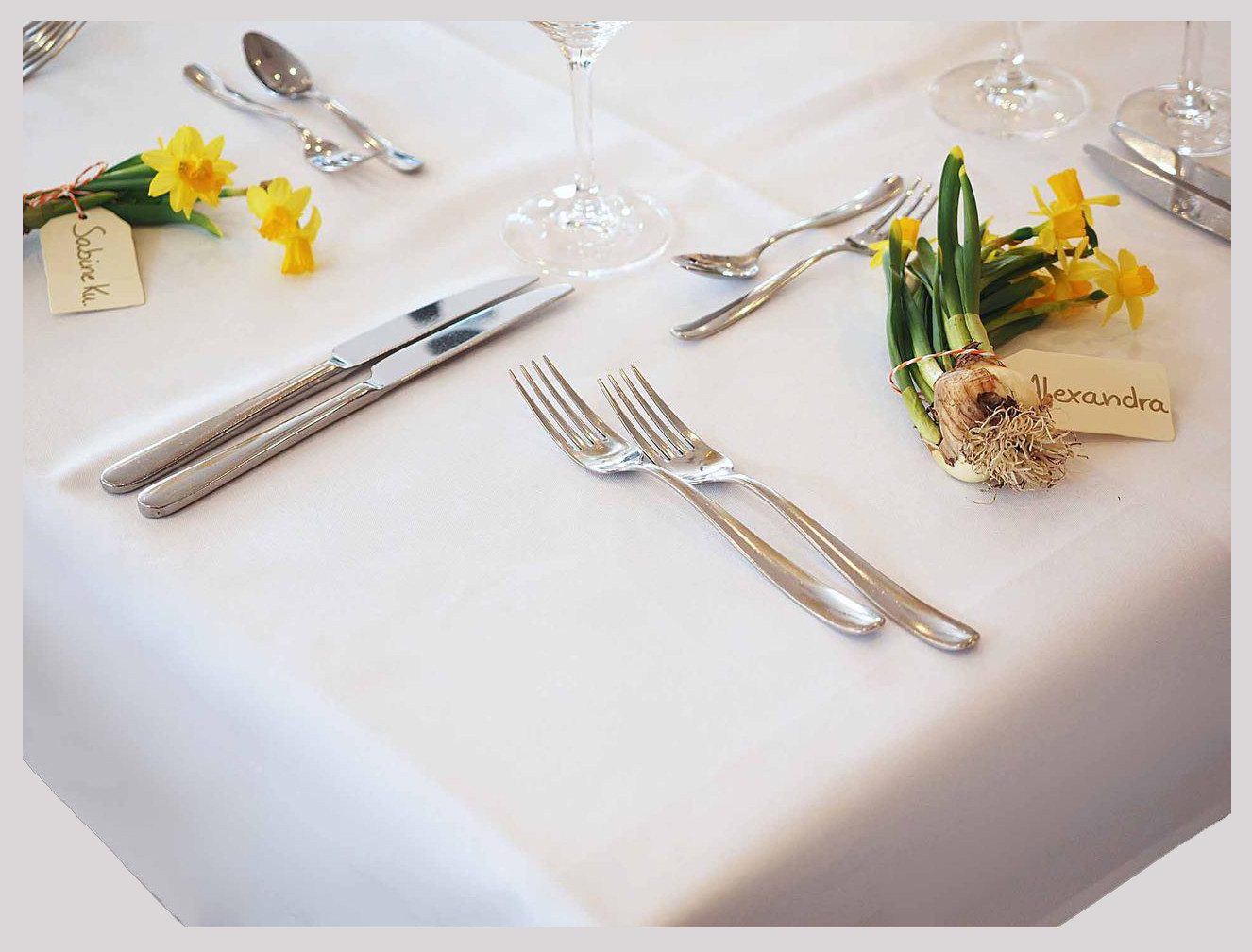 Libusch® Tischdecke Jatta weiß fleckabweisend BÜGELFREI Lotuseffekt pflegeleicht (1-tlg), glattes Gewebe