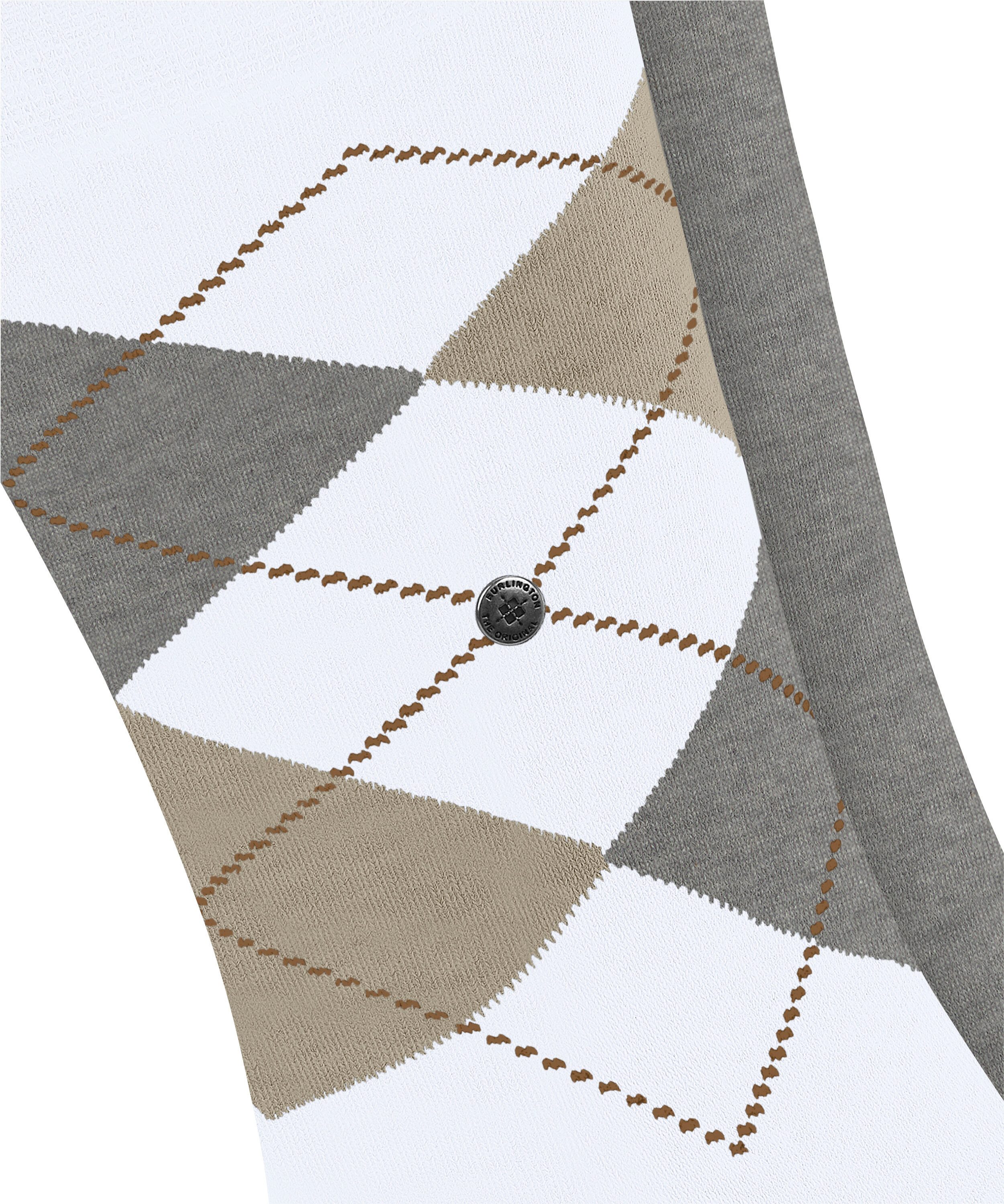 Burlington Socken Burlington Everyday Argyle Mix 2-Pack Herren (2-Paar) aus weicher gekämmter Baumwolle – Bild 4 von 5