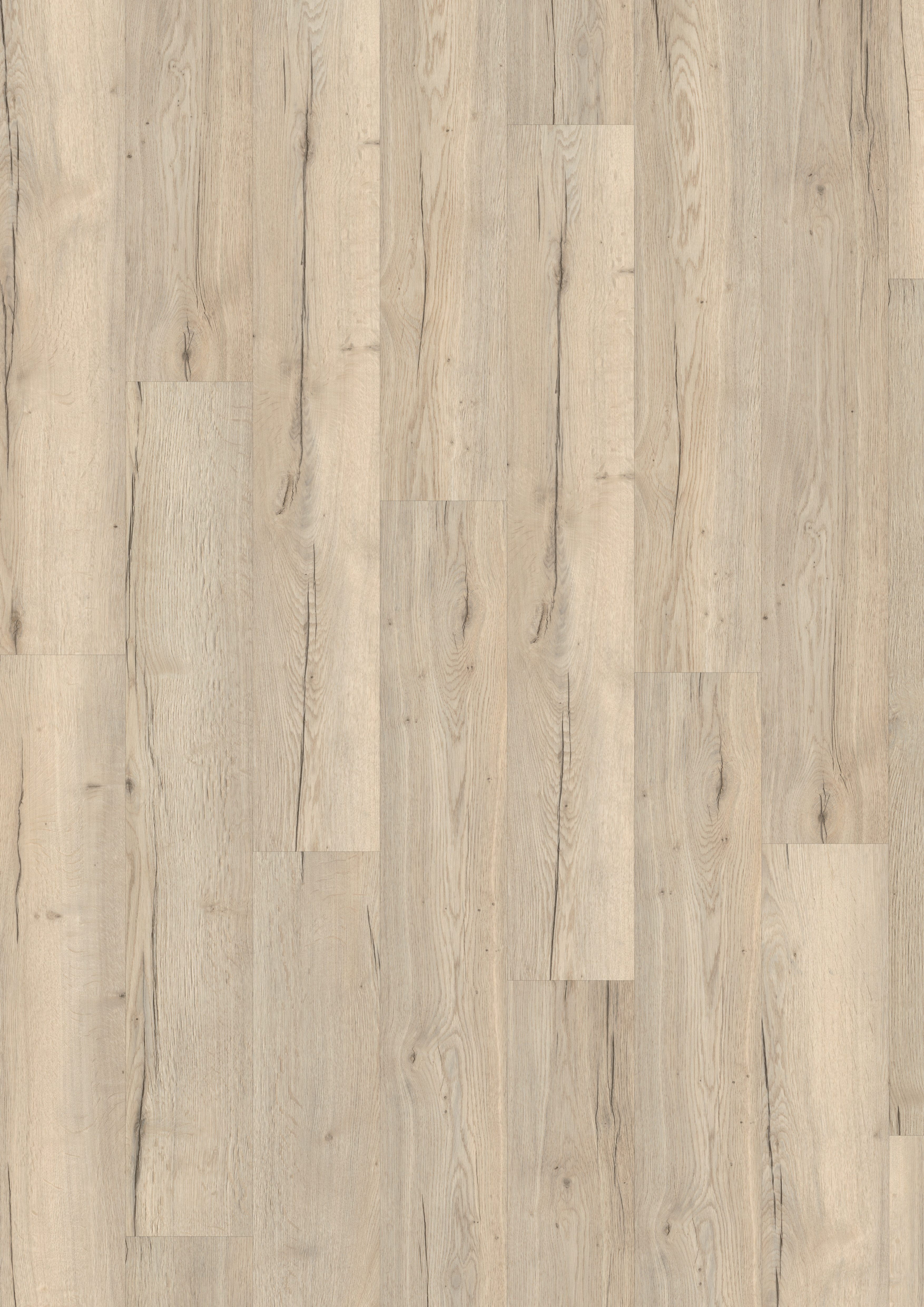 EGGER Vinylboden Aquadura EDF144 Halifax Eiche weiss (7,5mm; 1,995qm), Wasserbeständig, Holzbasierter elastischer Bodenbelag mit HDF Trägerplatte