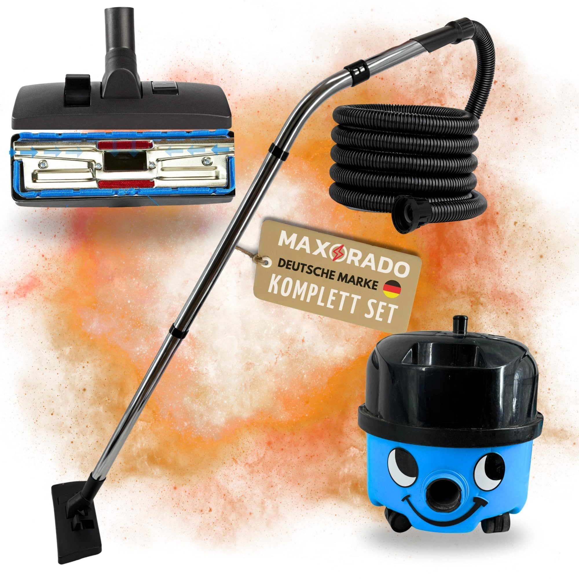 Maxorado Kombibodendüse Bodendüse Schlauch Staubsauger rohr für Numatic Henry Hetty James, Zubehör für Staubsauger Rohr 32mm Ersatzteil, (NRV200 NRV200-22, HVR200 NVH180), Ersatzteile Set David Edward George Basil
