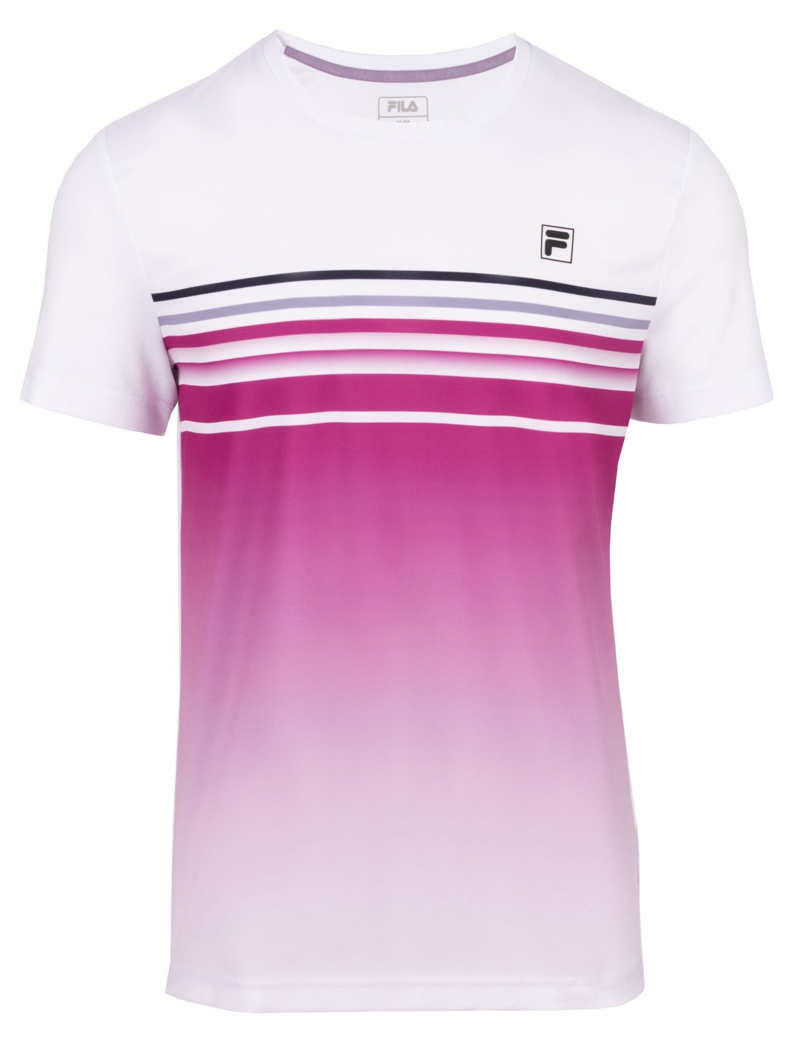 Fila T-Shirt Miguel (rec. Polyester) weiss/fuchsia Herren