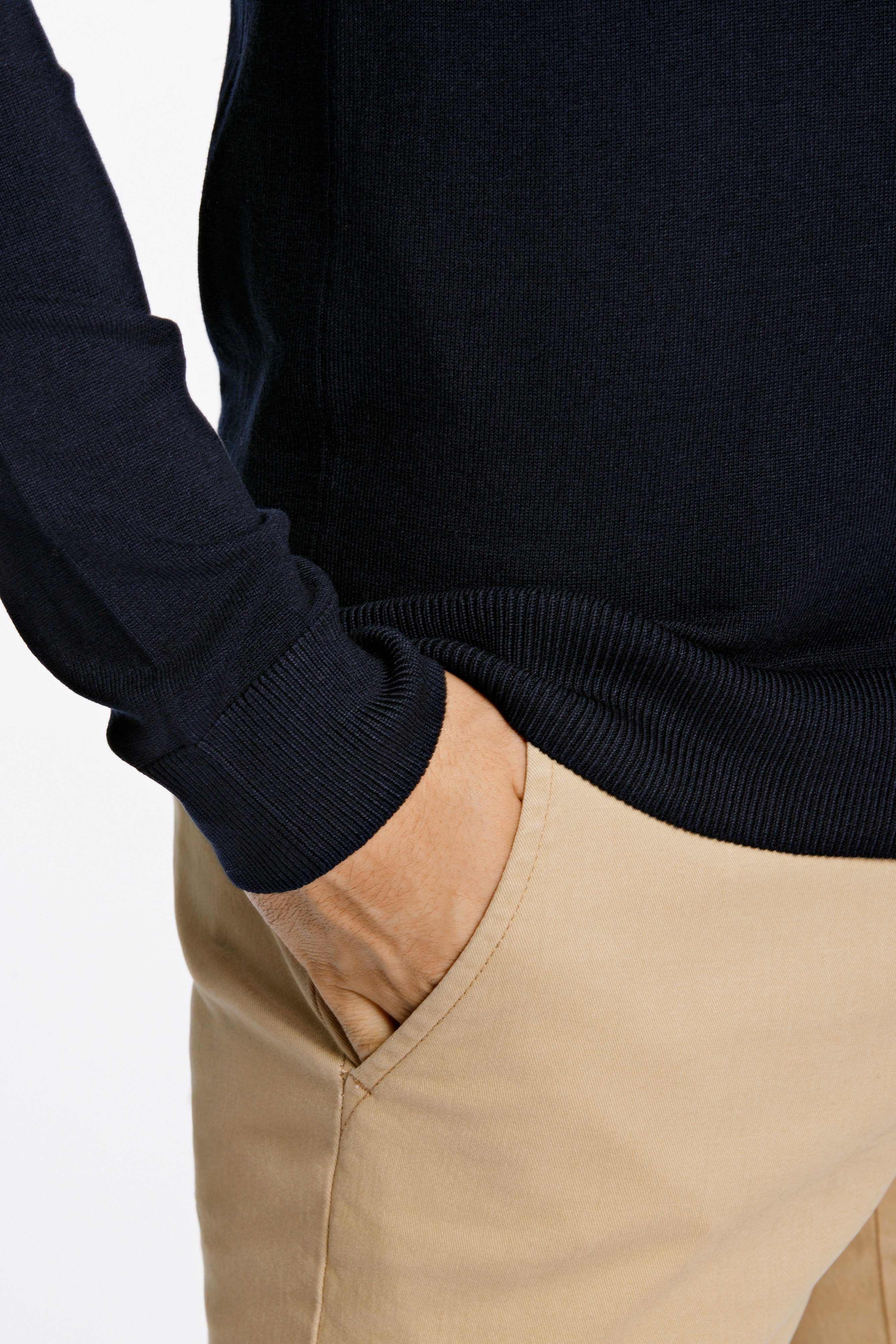 LINDBERGH Strickpullover mit Logo-Stickerei