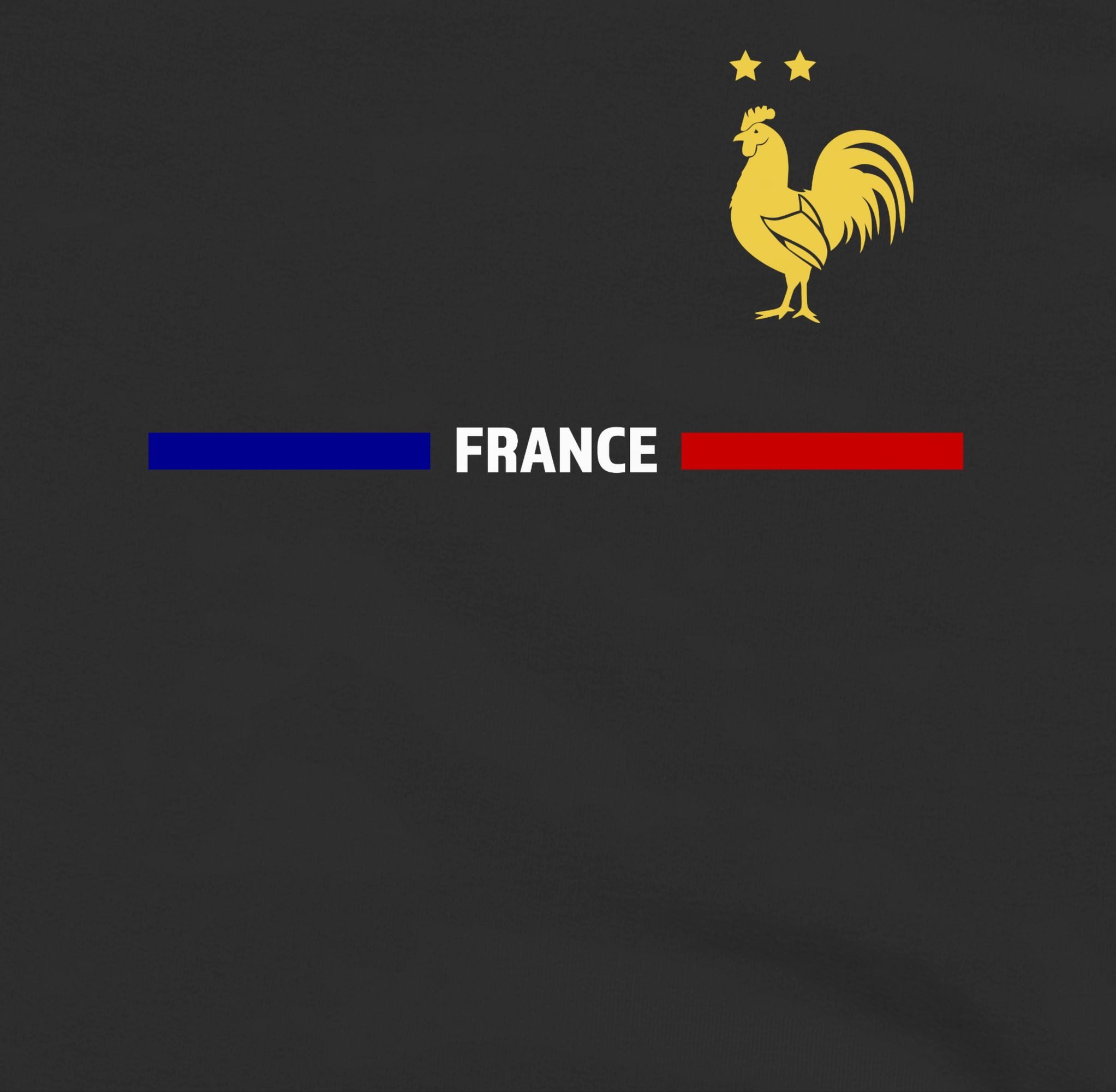 Shirtracer Hoodie Frankreich Trikot Wappen, France mit Stolz, Französisches Fan-Motiv 2024 Fussball EM Fanartikel