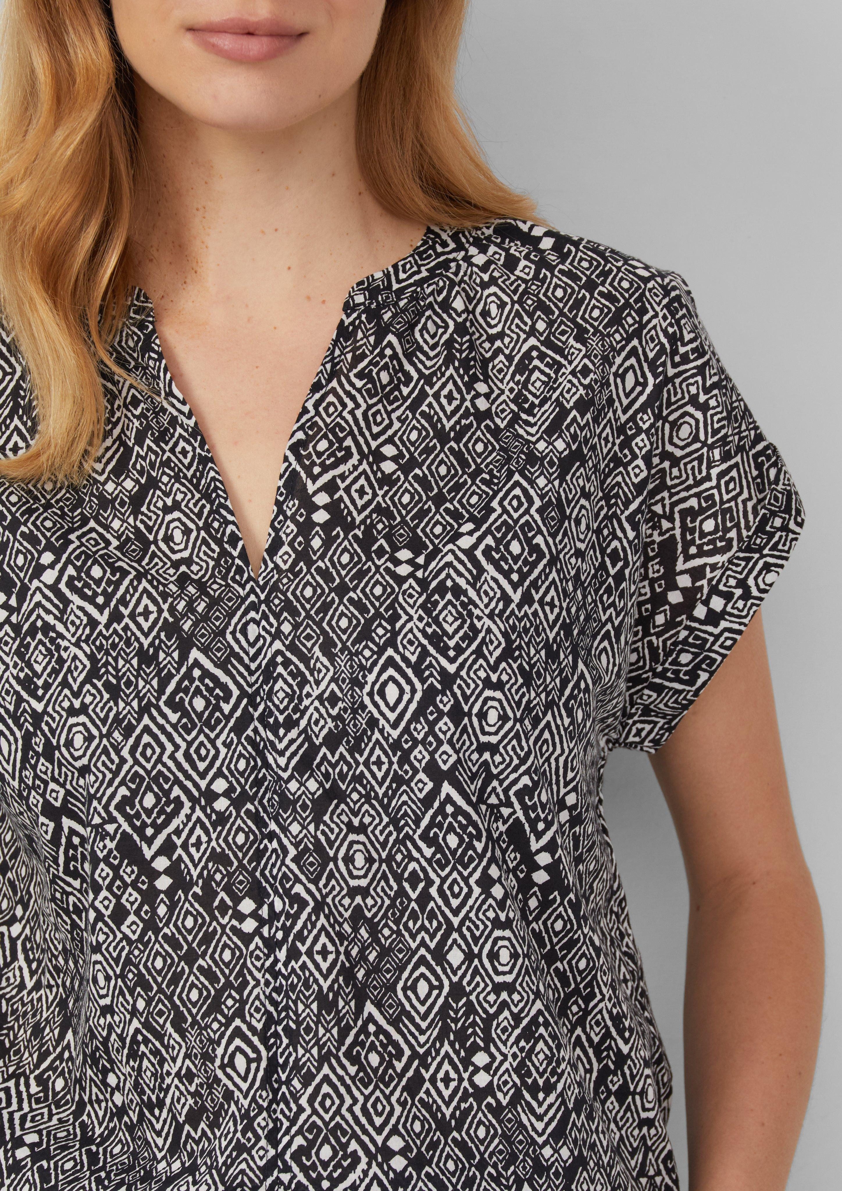 s.Oliver Kurzarmbluse – leichte Baumwollbluse für günstig online kaufen