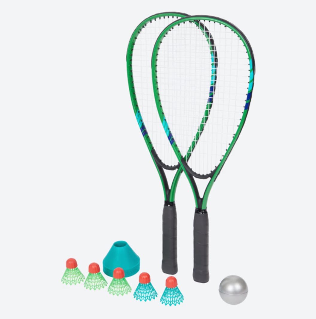 Spectrum Speed-Badmintonschläger Speed-Badminton-Set 7-teilig, (Set)