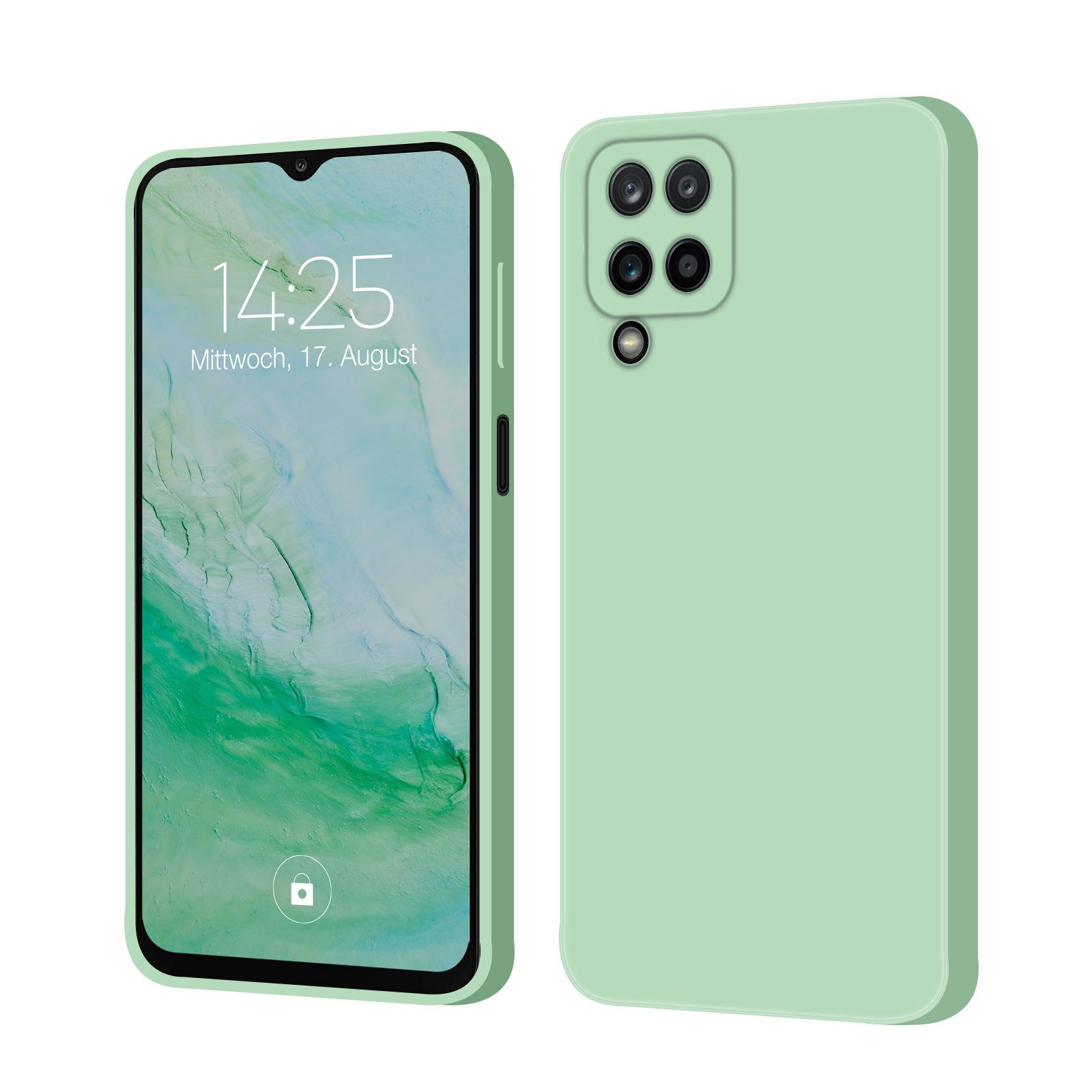 Tec-Expert Handyhülle SoftGrip Cover Hülle für Samsung Galaxy A12 5G, Handy Case Bumper integrierter Kameraschutz flexibel