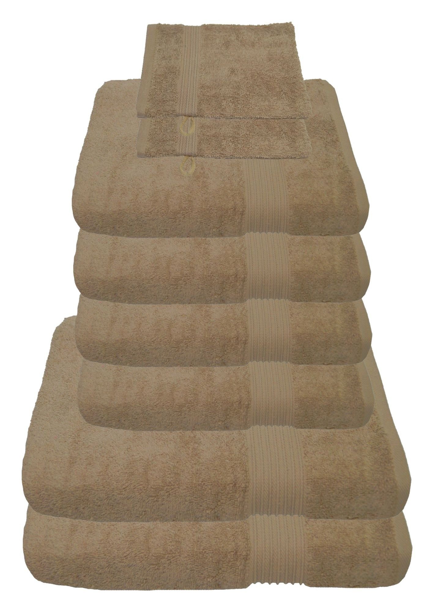 Julie Julsen Handtücher 8-Handtücher-Pastell Beige, Baumwolle günstig online kaufen