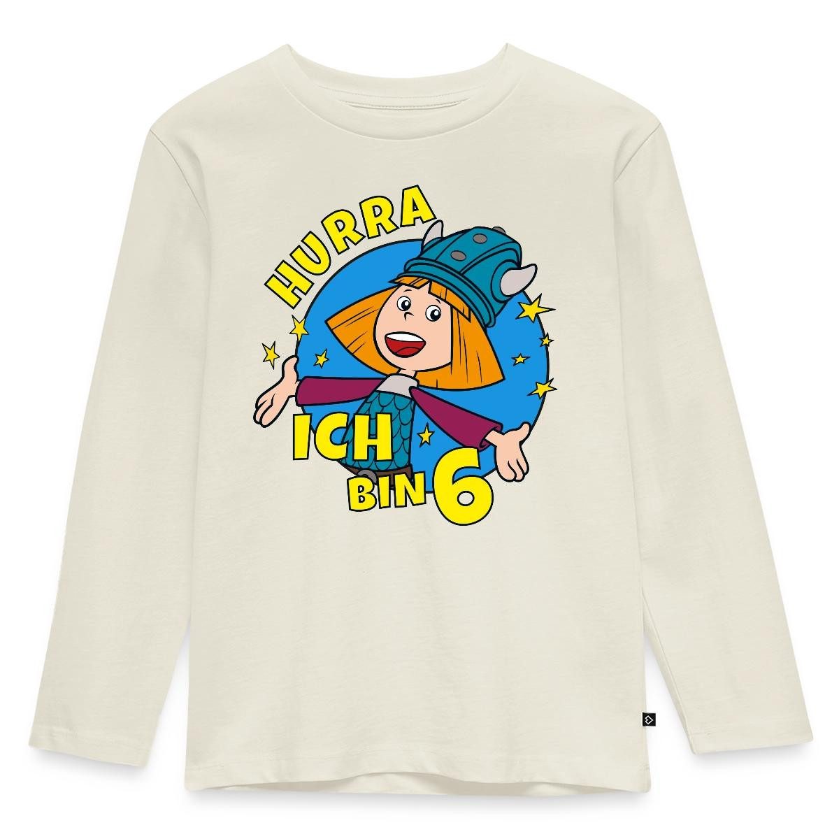 T-Shirt Wickie Und Die Starken Männer 6. Geburtstag Kinder Premium Langarmshir