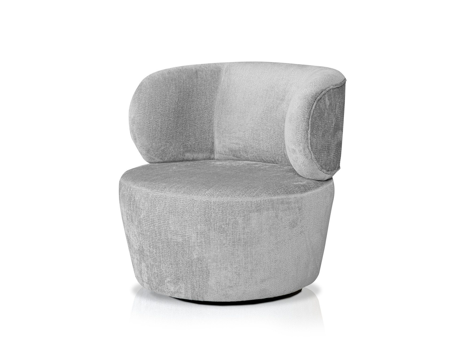 Moebel-Eins Sessel CECILE Sessel, Material Stoff, grau, CECILE Sessel, Material Stoff, grau