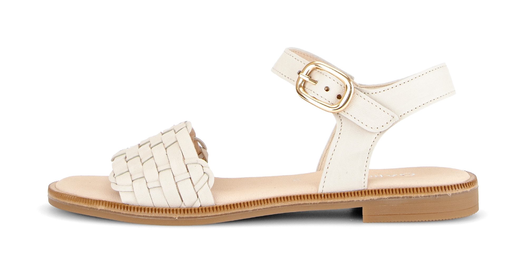Gabor Riemchensandale, Blockabsatz, Sommerschuh, Sandalette mit Bandage in Flechtoptik