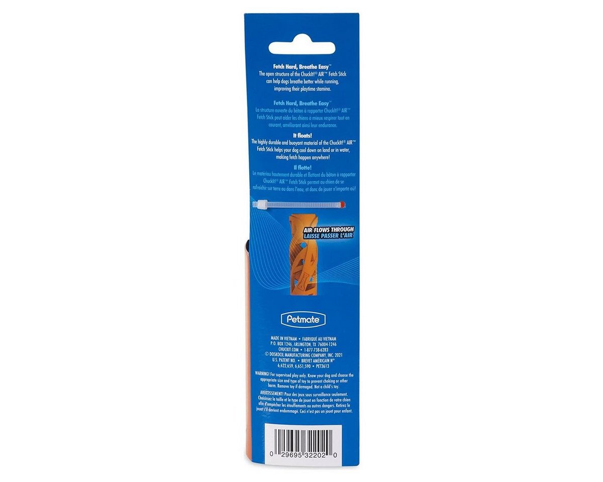 Thumbnail - Chuckit Spielknochen Breathe Right Fetch Stick orange