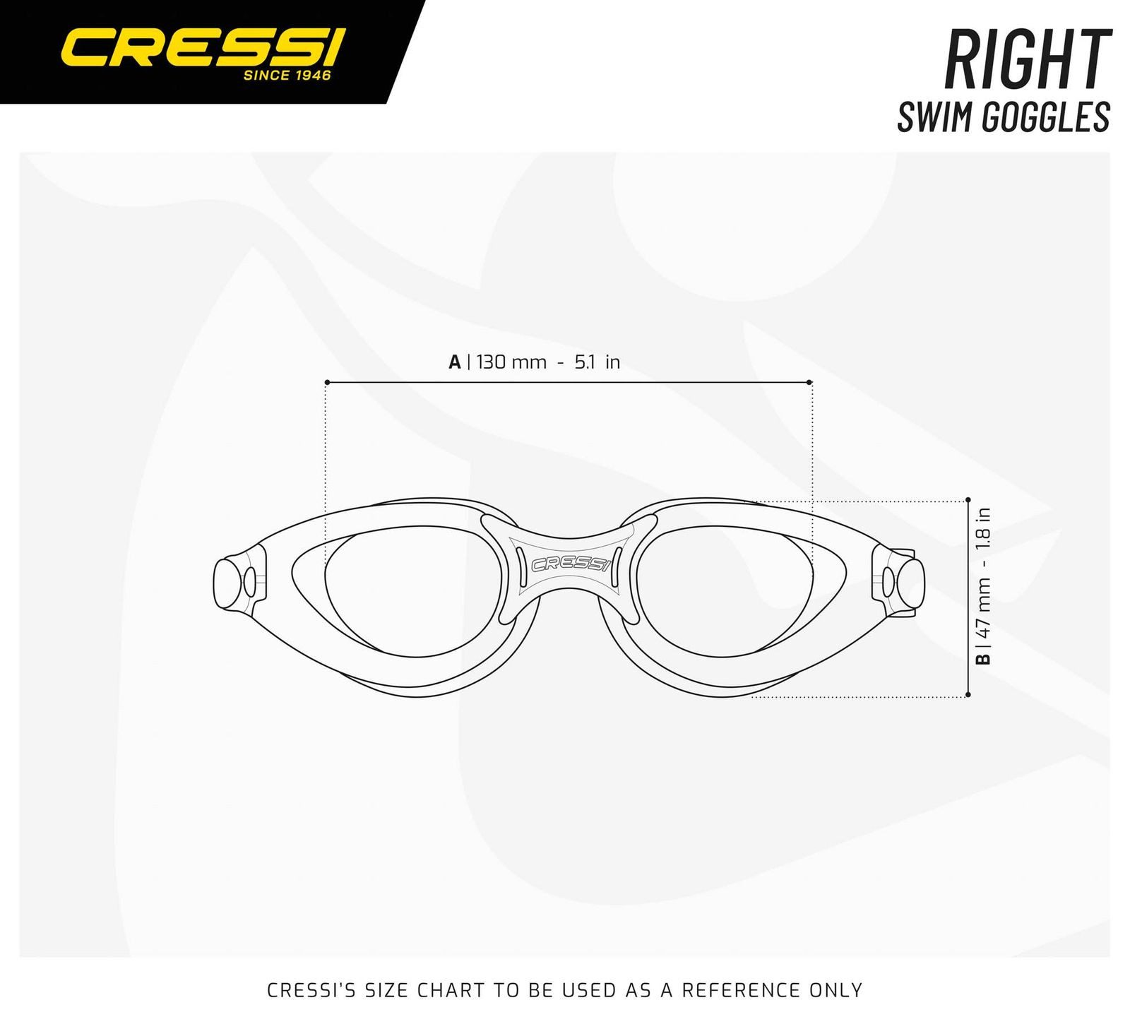 Cressi Schwimmbrille Right getönt