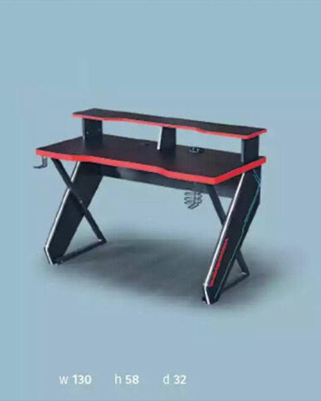 JVmoebel Schreibtisch Moderne Gamer Tische Schreibtisch, schwarz Kinderschreibtisch Computer