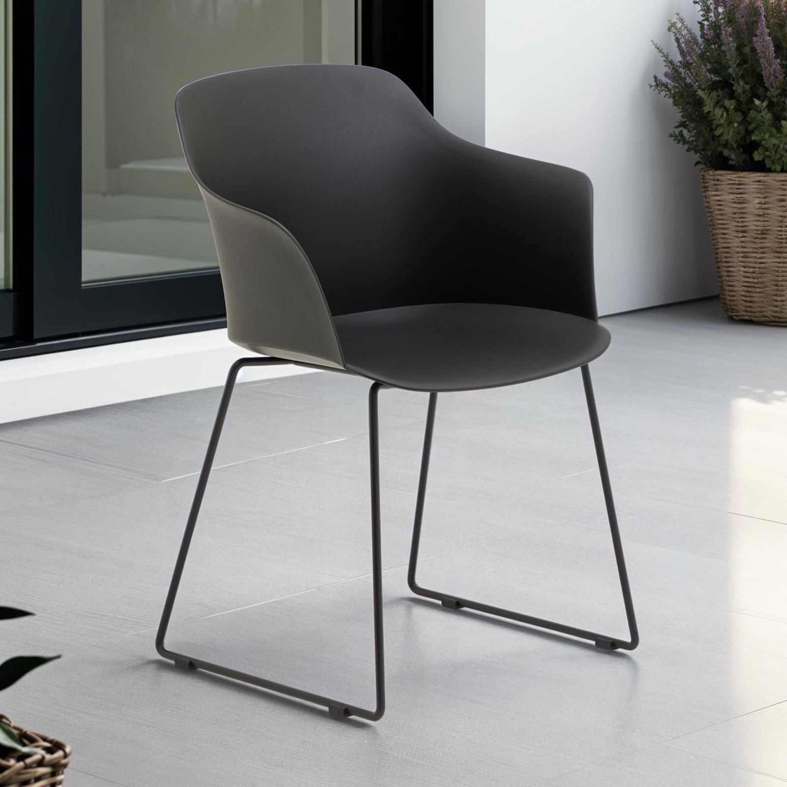 IDIMEX Gartenstuhl FORO (4 St), 4er Set Gartenstuhl aus Kunststoff und Alu günstig online kaufen