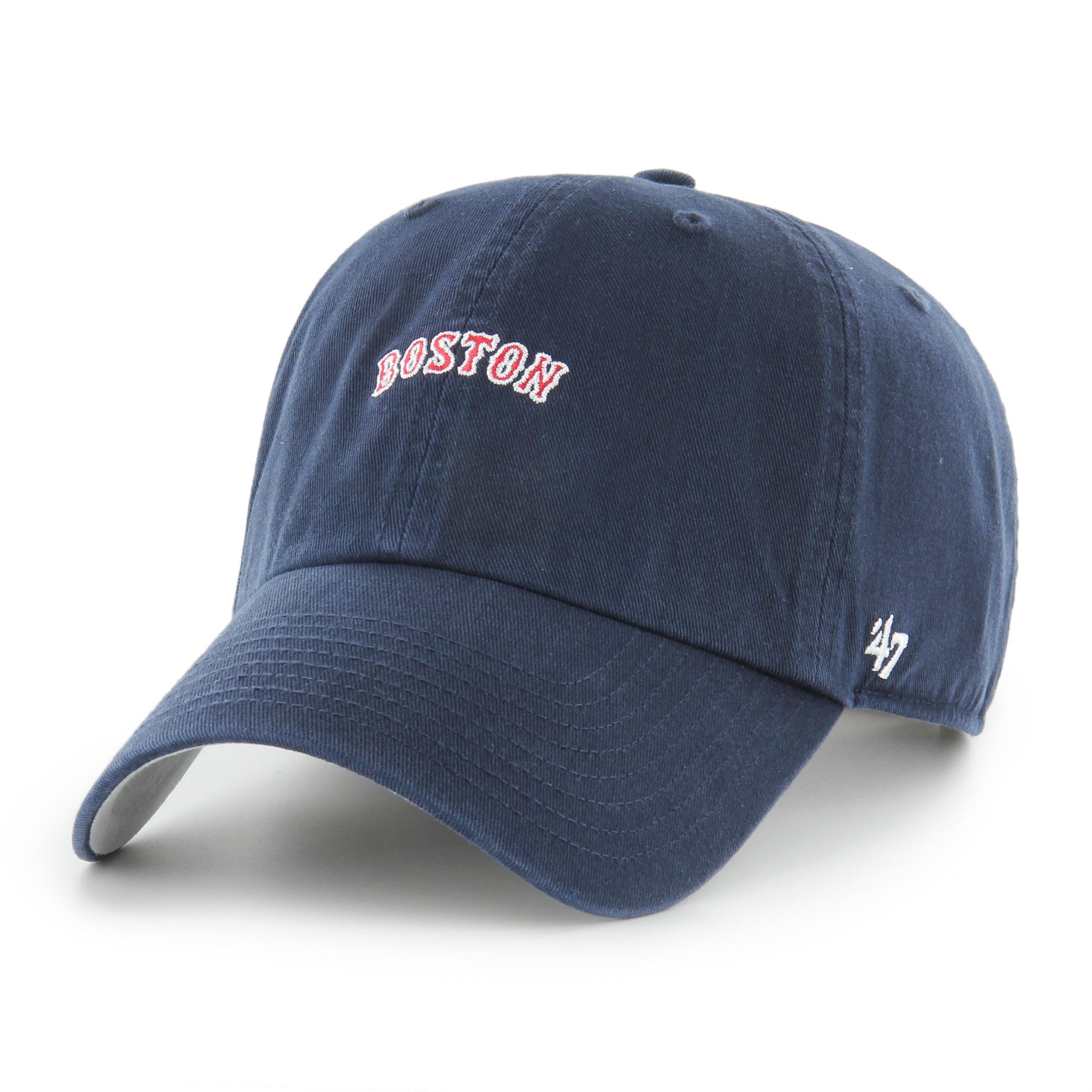 Baseball Cap '47 Brand Cap MLB Boston Red Sox Base Runner Script '47 CLEAN UP