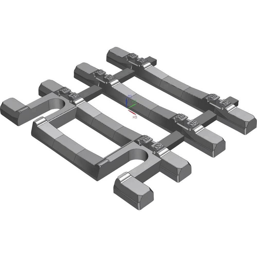 Modelleisenbahn-Set H0 12er-Set Flexgleis-Betonschwellen
