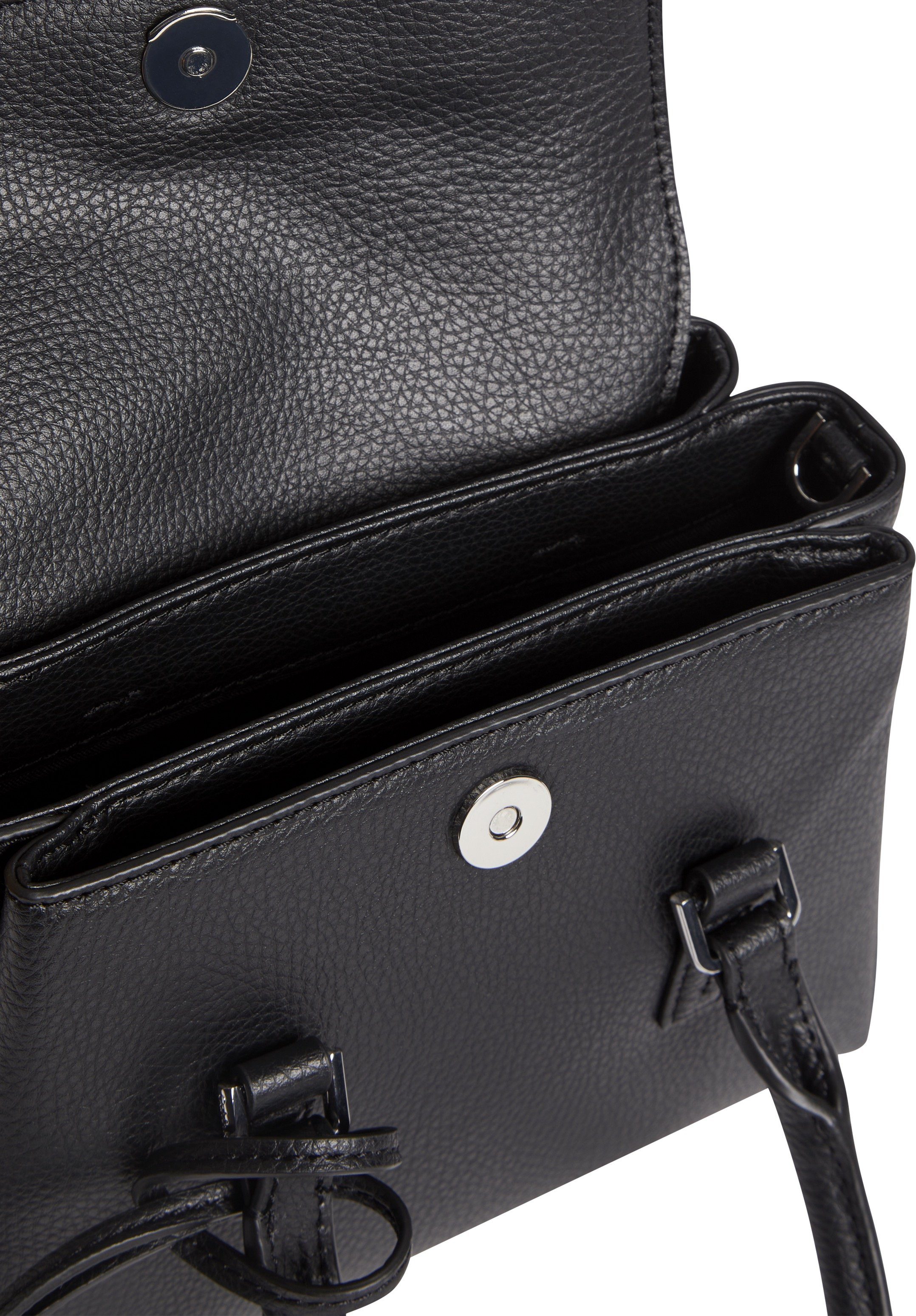 Damen Handtaschen Calvin Klein Henkeltasche DRESSED MINI TOTE W/ FLAP, in modischer Optik