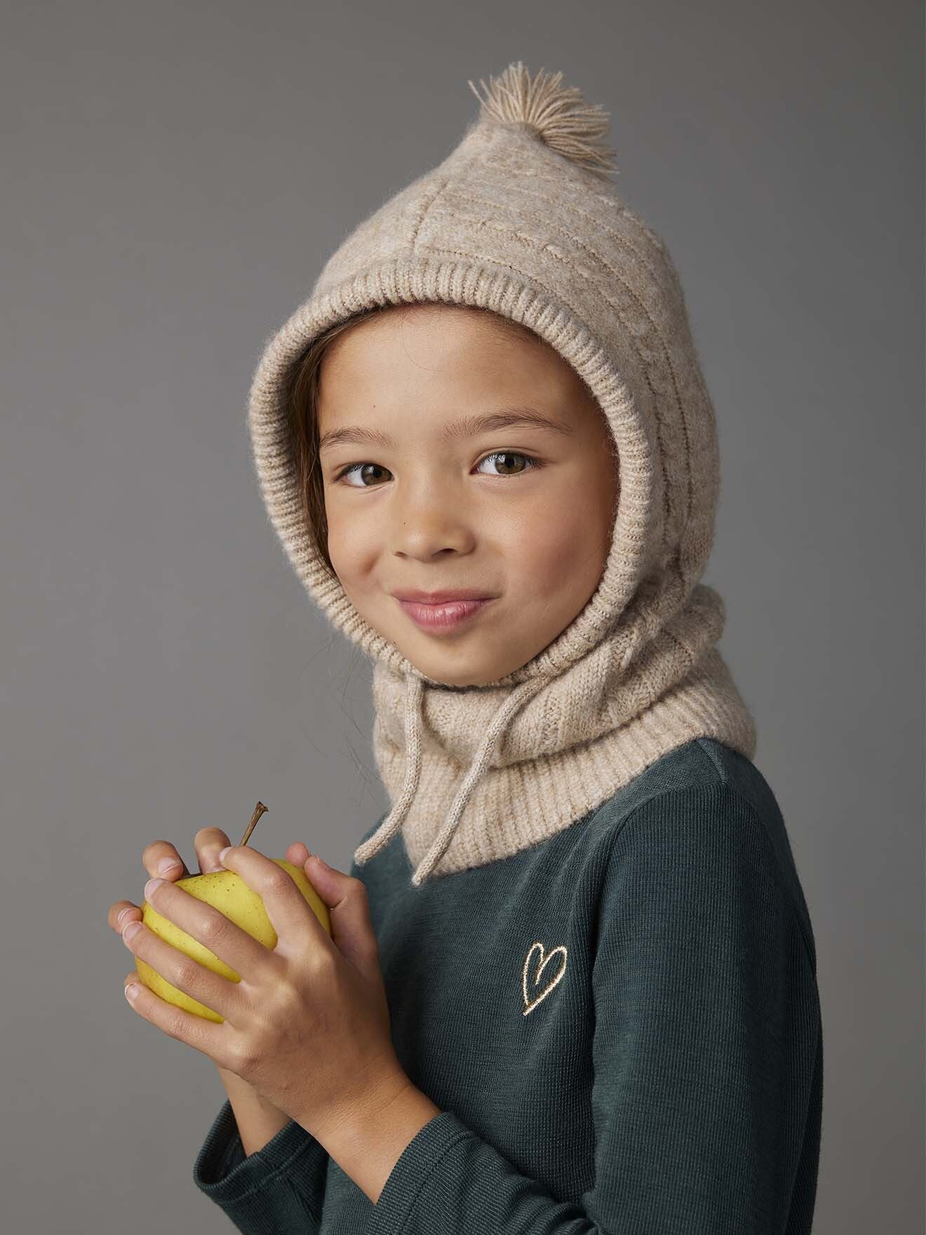 vertbaudet Beanie Mädchen Schalmütze aus Zopfstrick