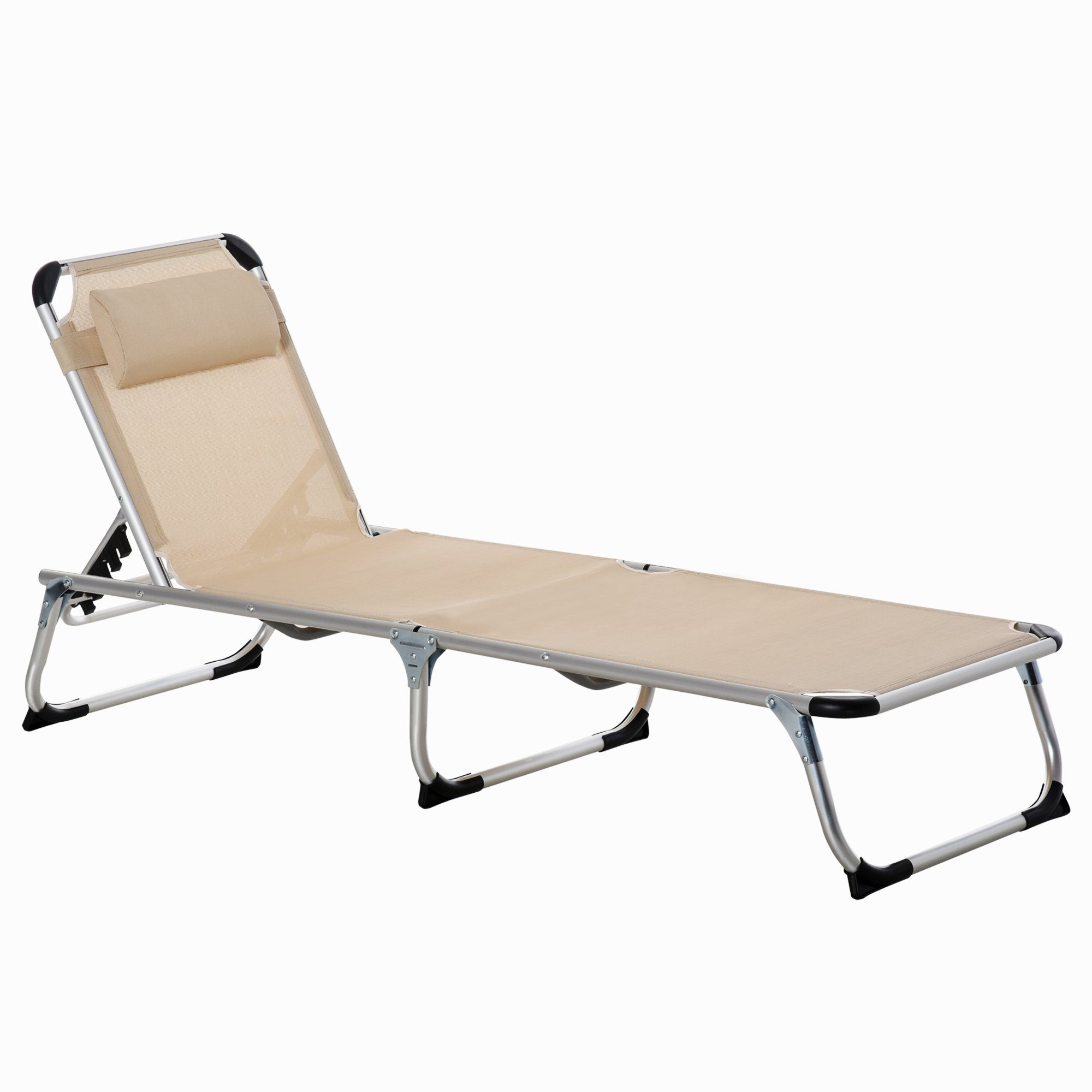 Outsunny Gartenliege Gartenliege 5-stufig verstellbar günstig online kaufen