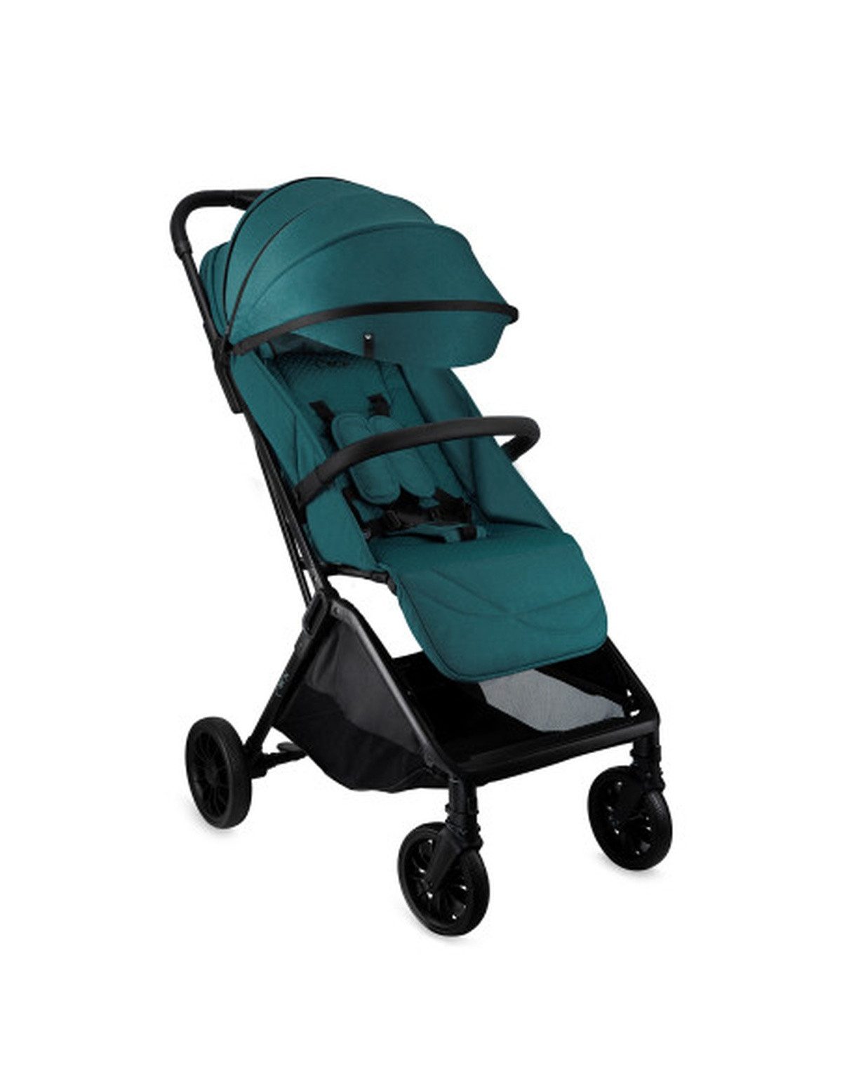 Kinder-Buggy MoMi ANDREA Kinderwagen in Grün mit automatischem Klappmechanismus