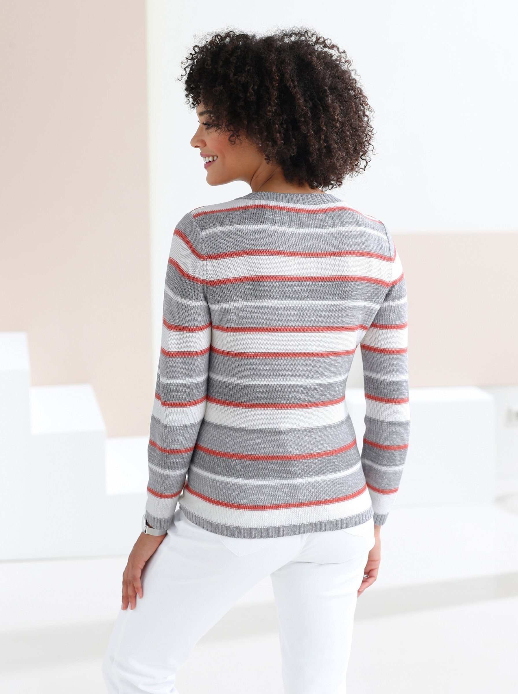 Sieh an! Strickpullover Streifenpullover günstig online kaufen
