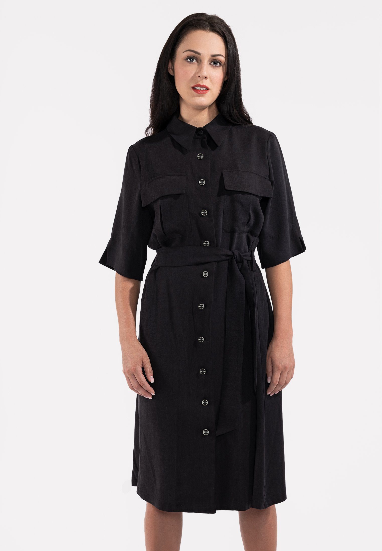 schwarz fashion SinWeaver Blusenkleid alternative