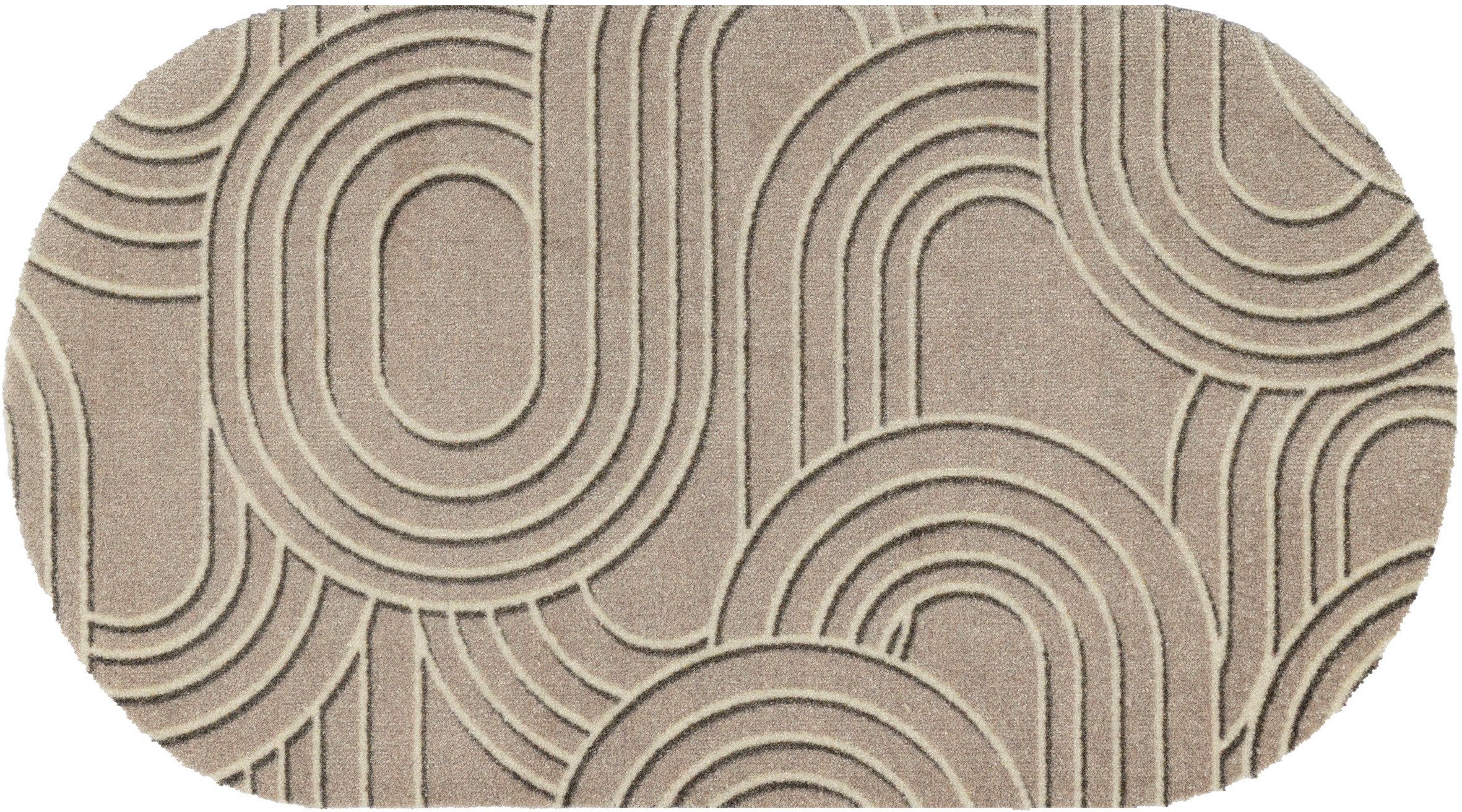 wash+dry by Kleen-Tex Läufer Sand Twist, rechteckig, Höhe: 9 mm, Teppich