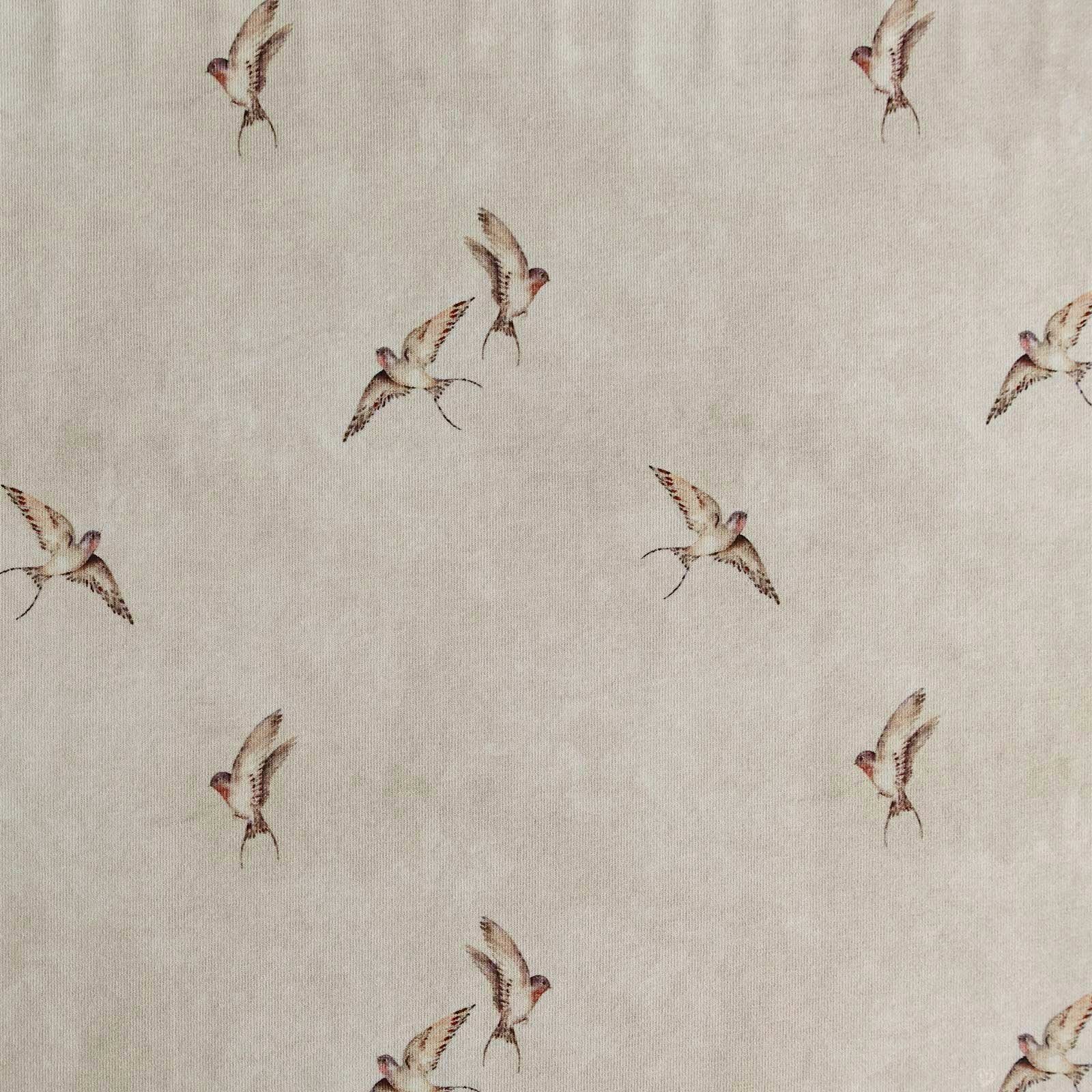 maDDma Stoff Motiv-Jersey ab 0,5m Baumwoll-Stoff Jersey-Stoff Meterware, Vogel 1