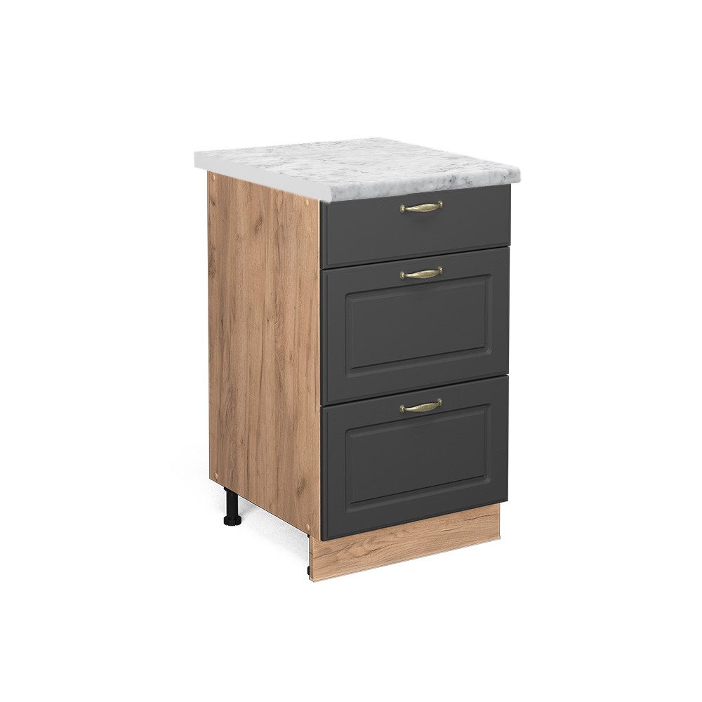 Vicco Unterschrank Fame-Line, Anthrazit-Gold/Goldkraft Eiche, 50 günstig online kaufen