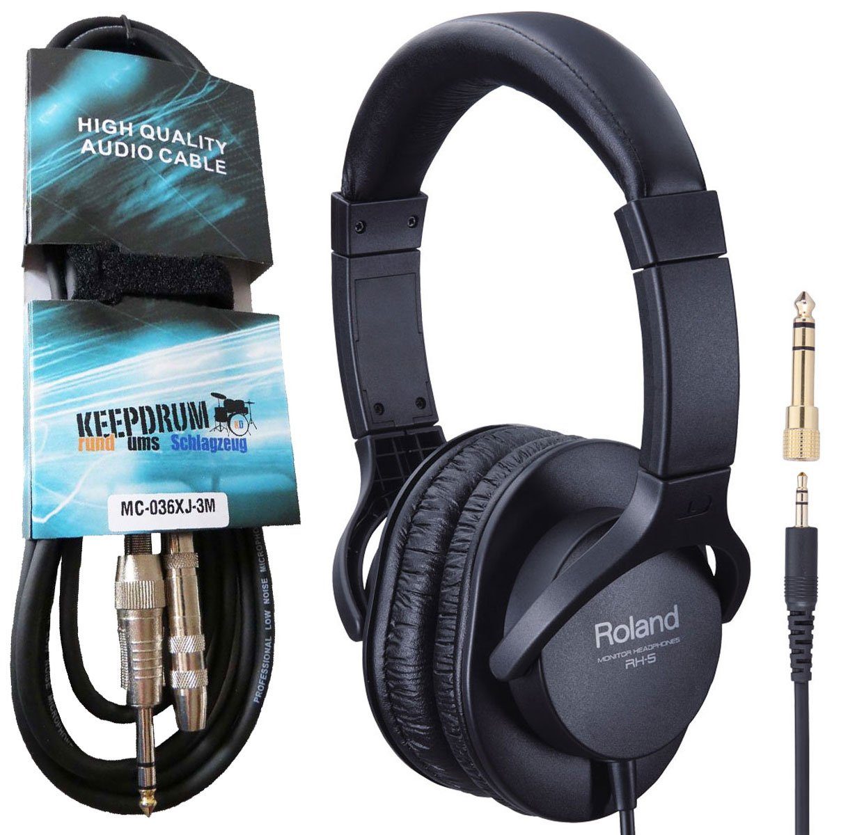 Roland RH-5 mit 3m Verlängerungskabel HiFi-Kopfhörer