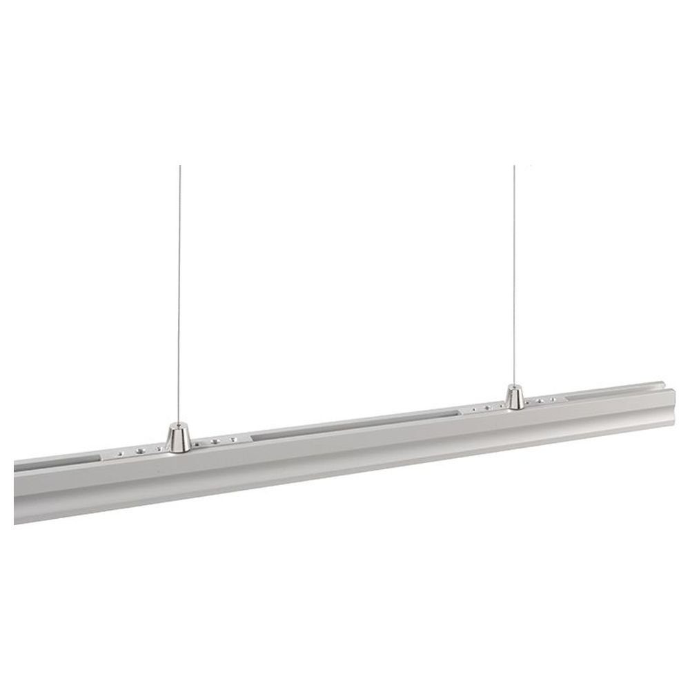 Metall, LED (schwenkbar) Seilabhängung LED-Stripe-Profil 2 Deko-Light 1-flammig, Stk, Streifen Reprofil, Set Profilelemente