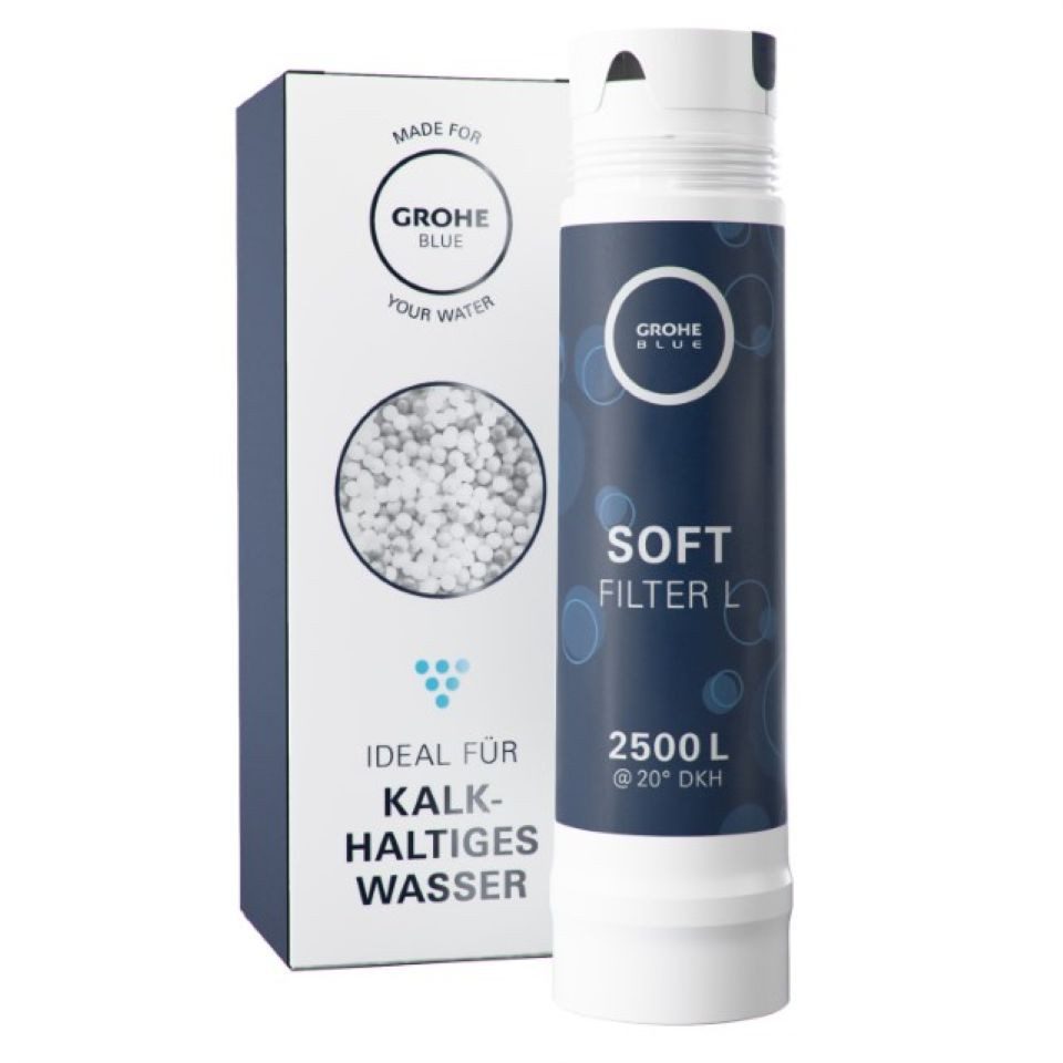 Grohe Wasserfilter Blue Filter L-Size, 2600L Kapazität (40412001), 5-Phasen-Filter
