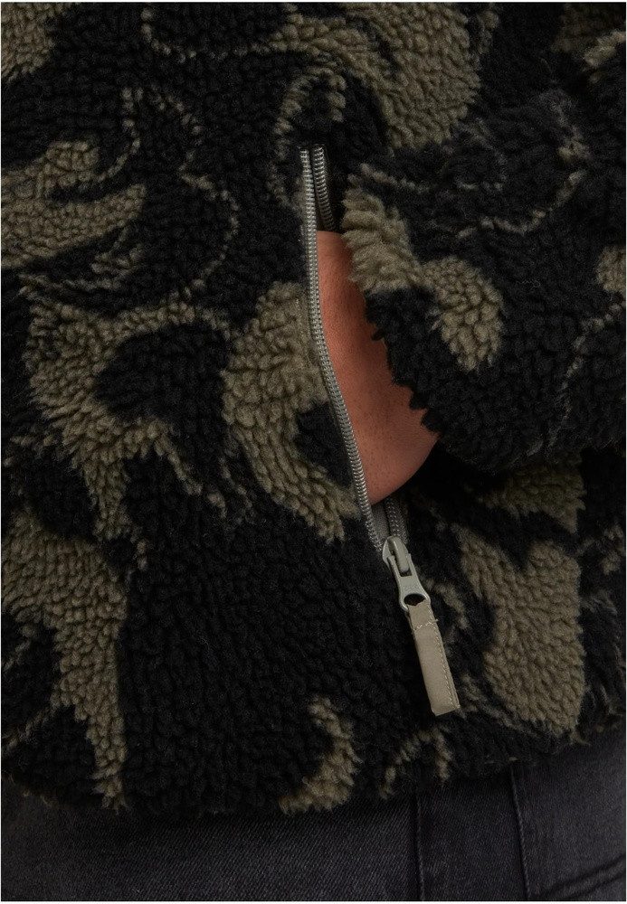 URBAN CLASSICS Trainingsjacke Pattern Teddy Trackjacket