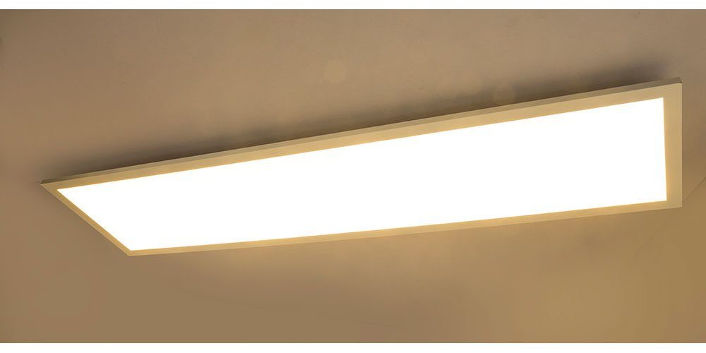 etc-shop LED Panel, LED-Leuchtmittel Aufbau FERNBEDIENUNG Neutralweiß, DIMMBAR Warmweiß, Panel Ein Decken ALU Kaltweiß, Tageslicht verbaut, fest LED Tageslichtweiß, Lampe