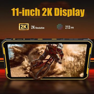 Ulefone Armor PAD 2 Outdoor MTK G99 IP68 Wasserdicht Tablet (11", 256 GB, Android 13, 4G LTE & 5G WiFi, Mit großartigen Funktionen, einem beeindruckenden und schönen Design)