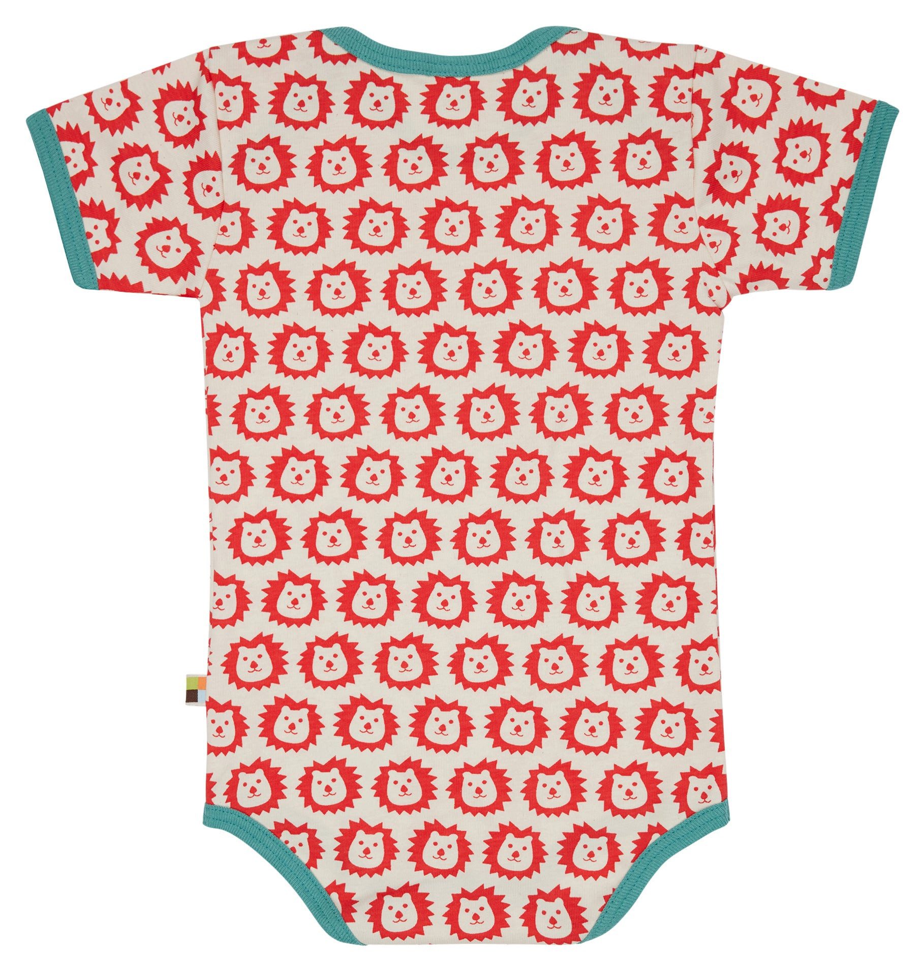 loud + proud Kurzarmbody mit Tierdruck Bio Baumwolle, GOTS