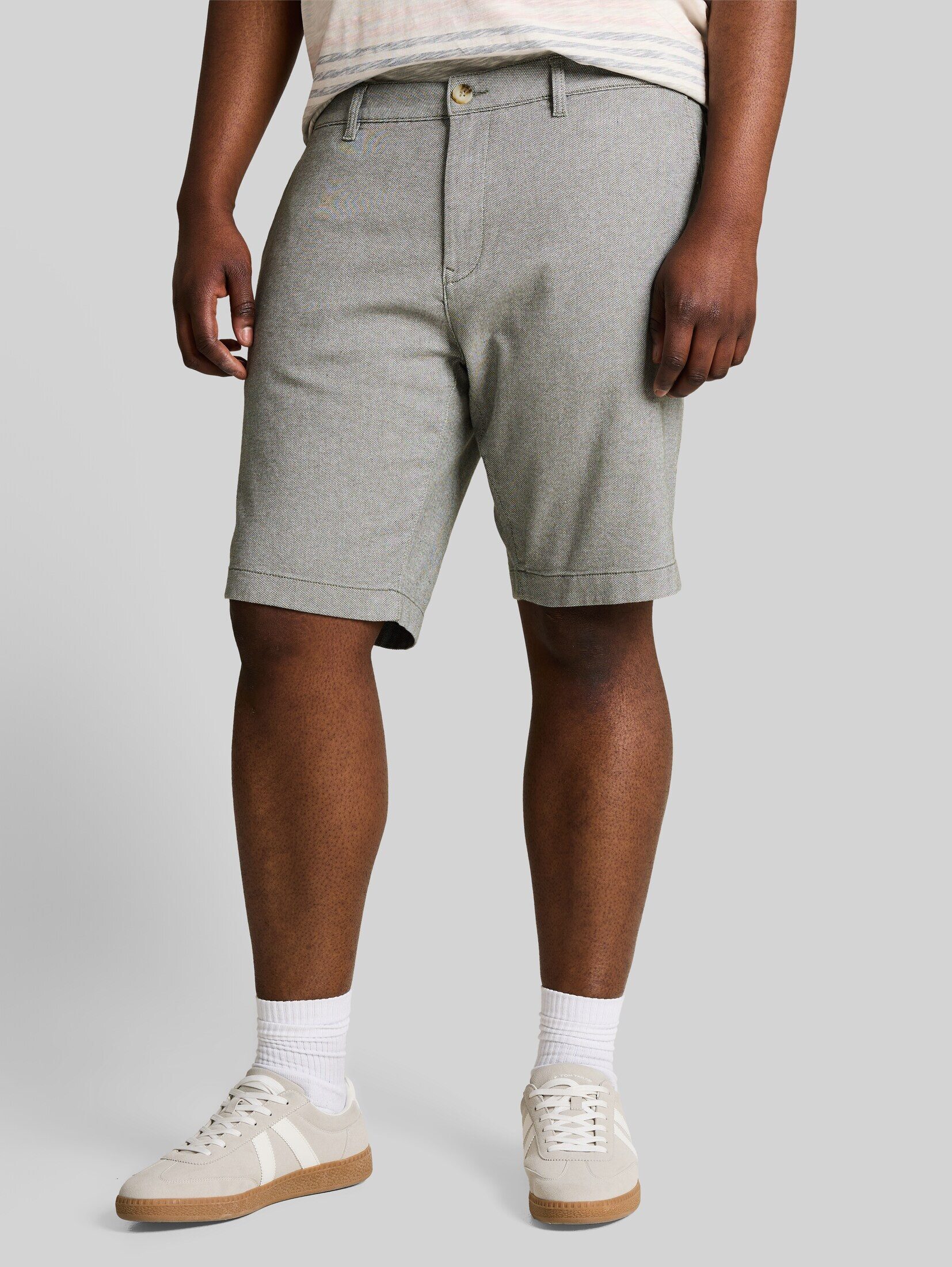 TOM TAILOR PLUS Shorts Hosen & Chino Plus Size - Chino Shorts mit Stretch