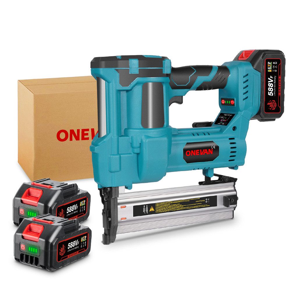 ONEVAN Akku-Tacker 2-in-1 Nagler Nagelpistole Set Akku Klammerer mit 2x Akk günstig online kaufen